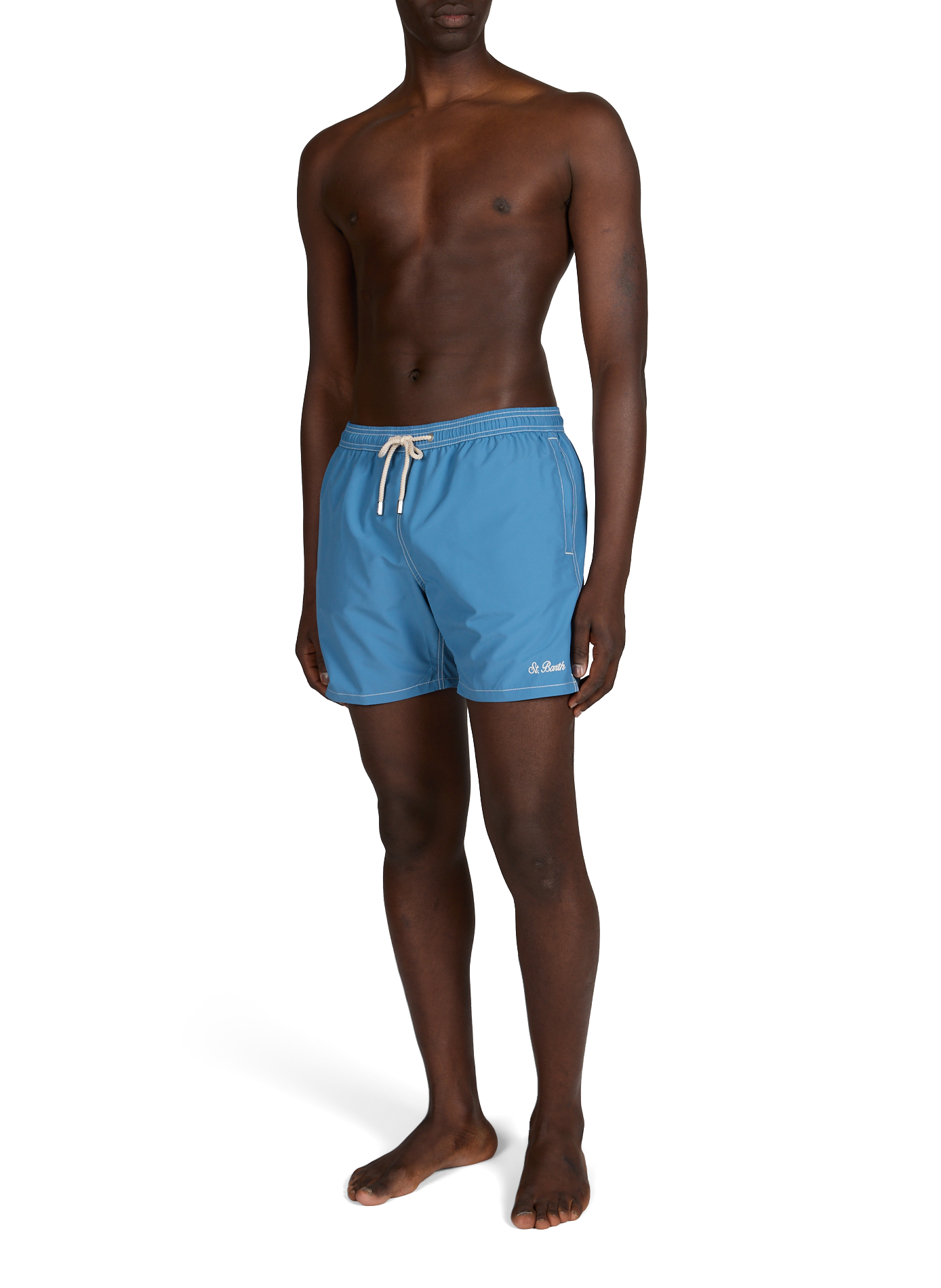 Recycled polyester swim shorts MC2 SAINT BARTH Blue