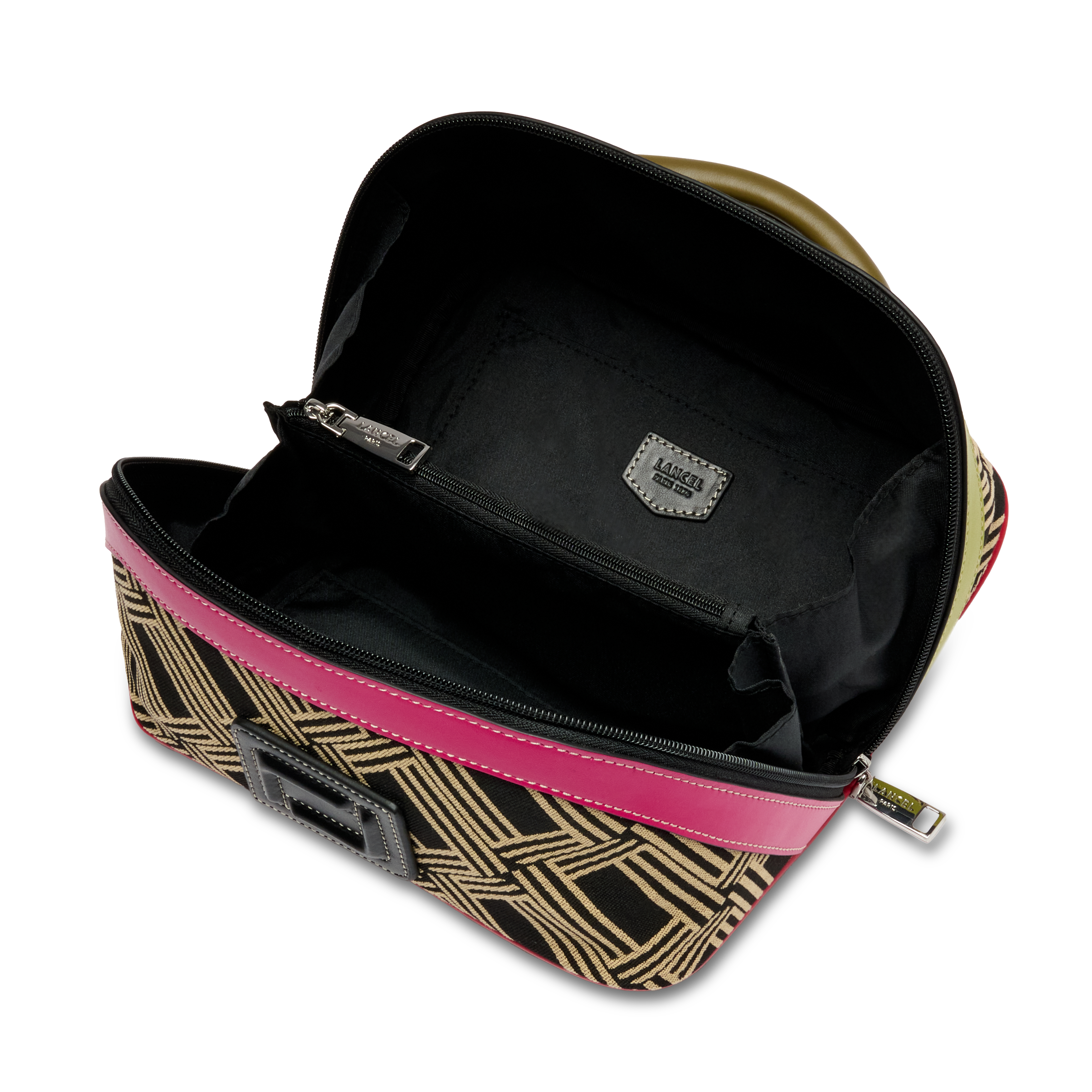 Sac weekend zippé 45 mistral de lancel en coton LANCEL Noir