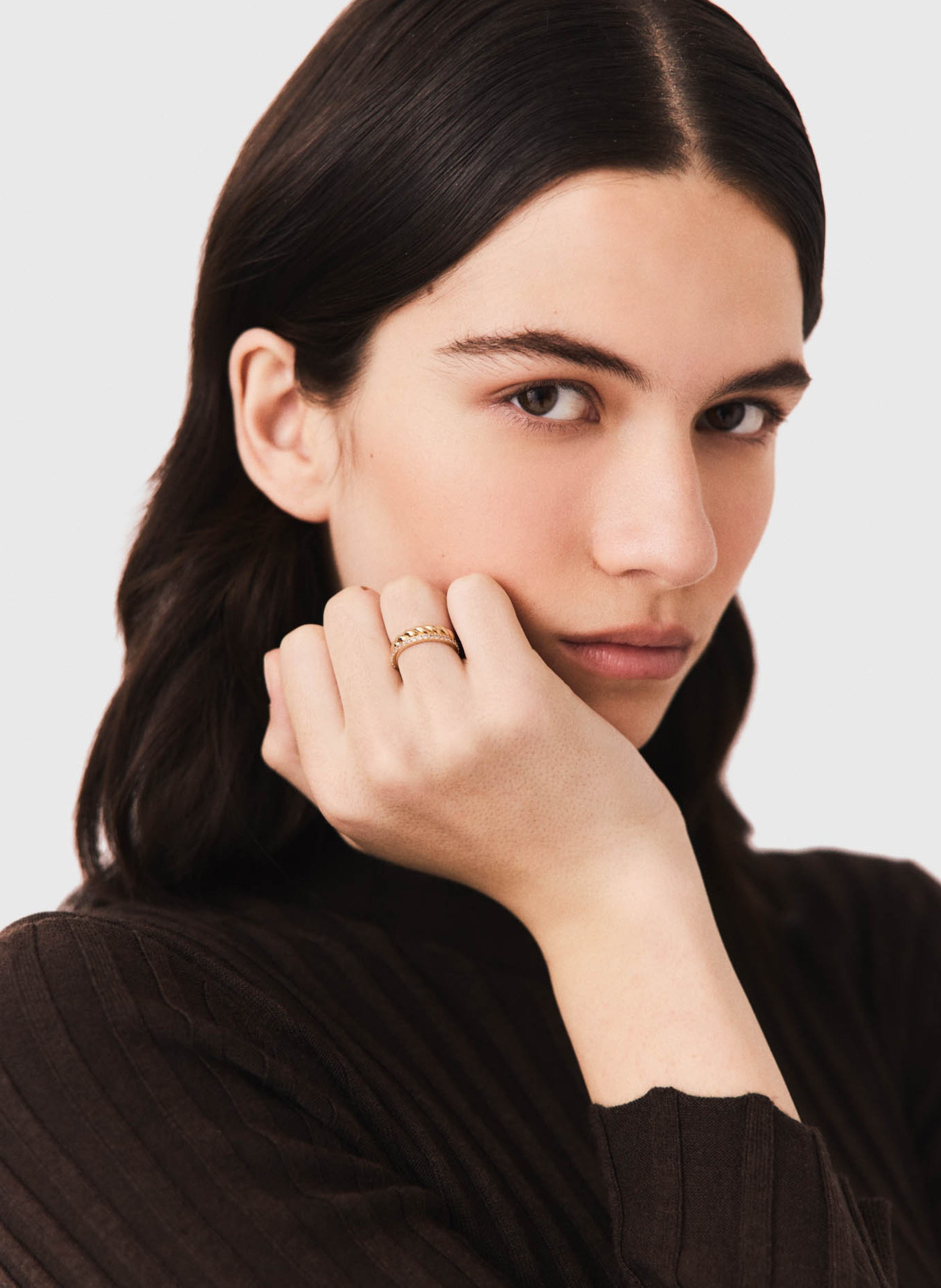 Bague en laiton MAJE Doré
