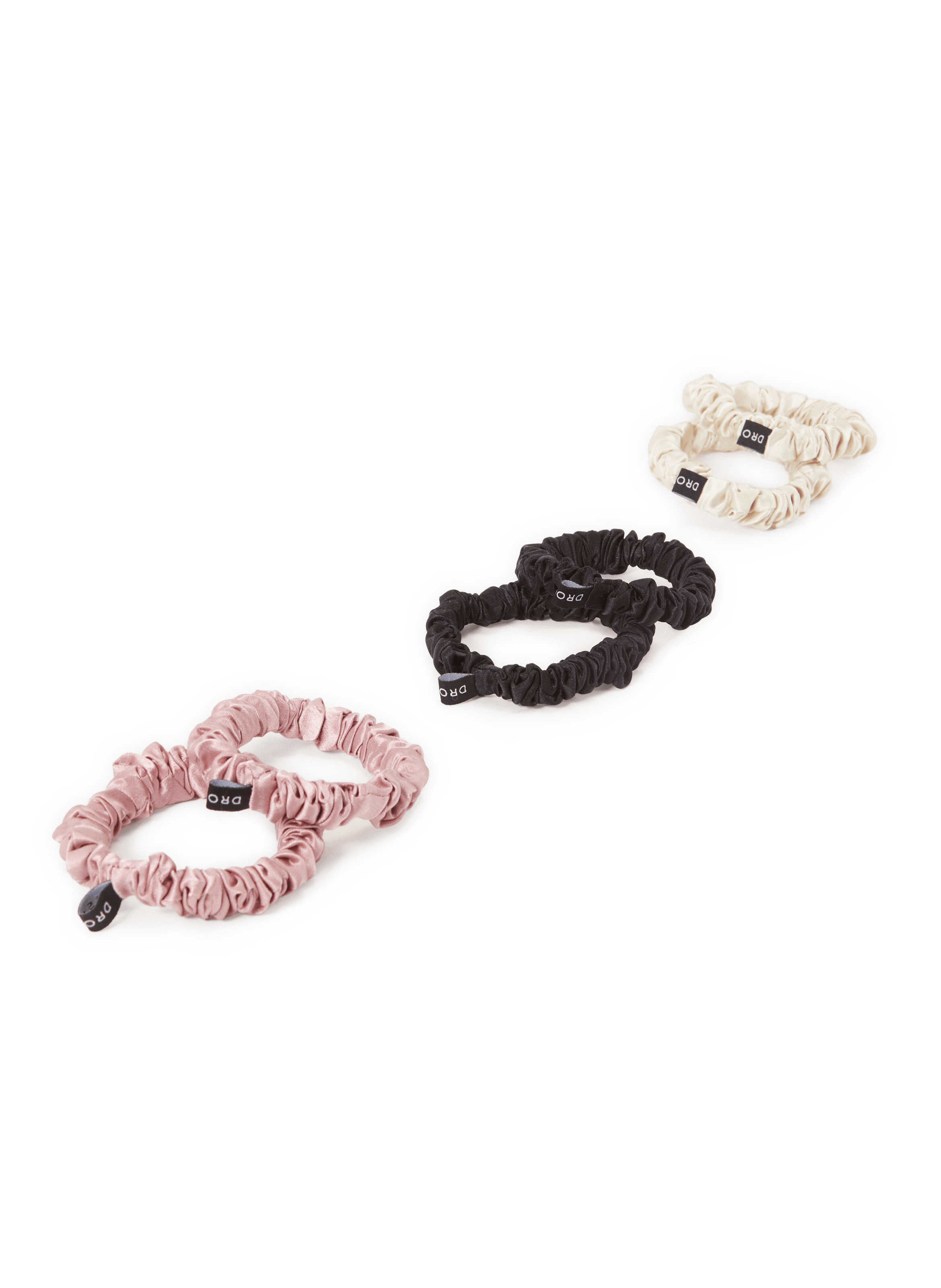 Set of 3 silk scrunchies DROWSY Multicolour