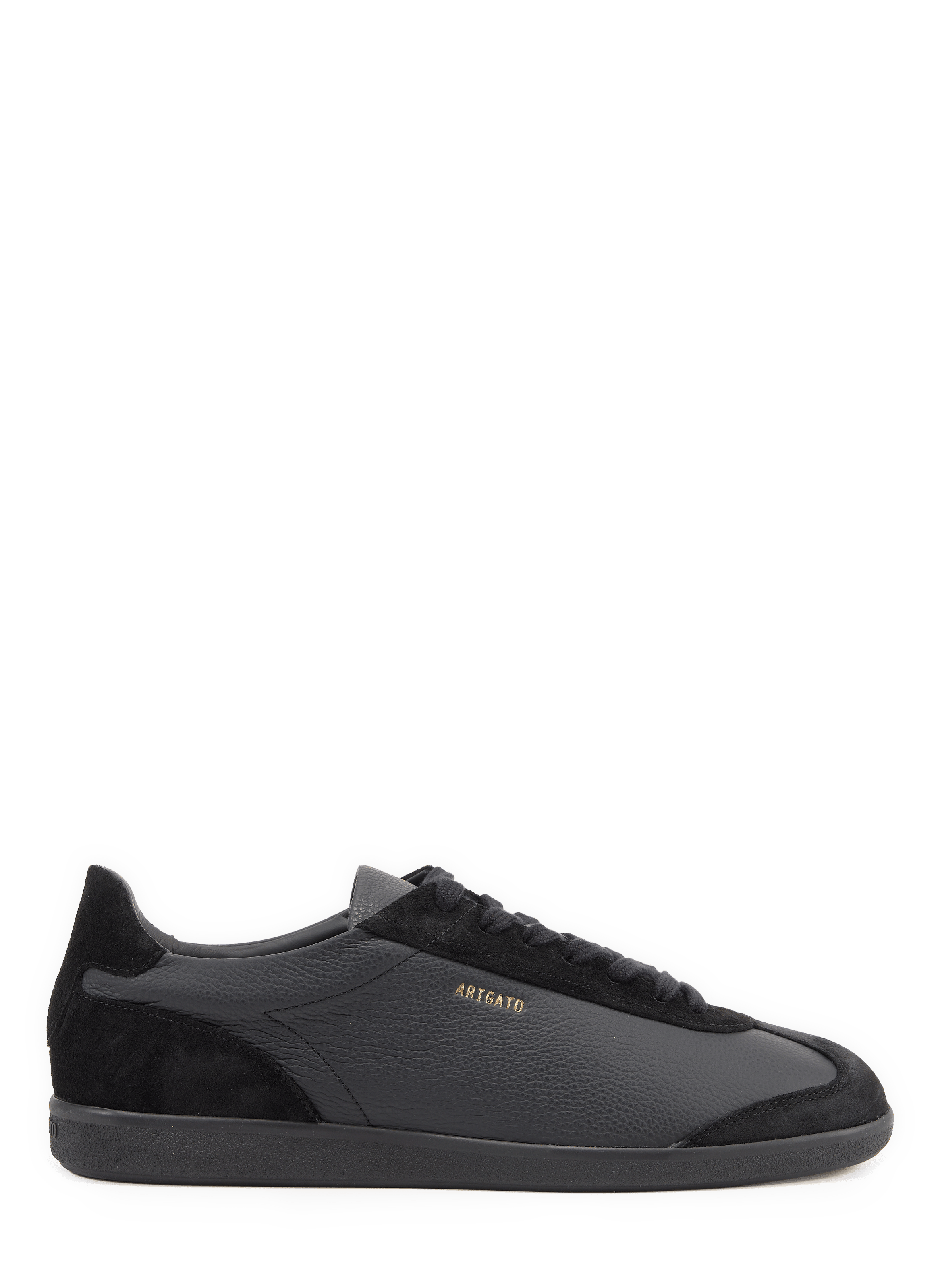 Zane sneakers with golden logo in leather AXEL ARIGATO Black