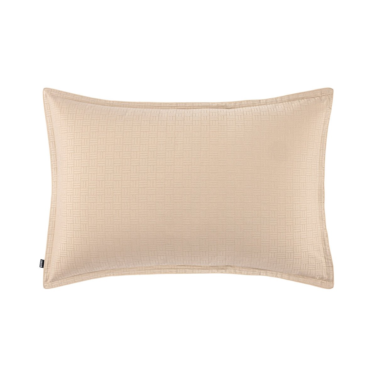 Taie d'oreiller en satin de coton, lattice BOSS HOME Beige