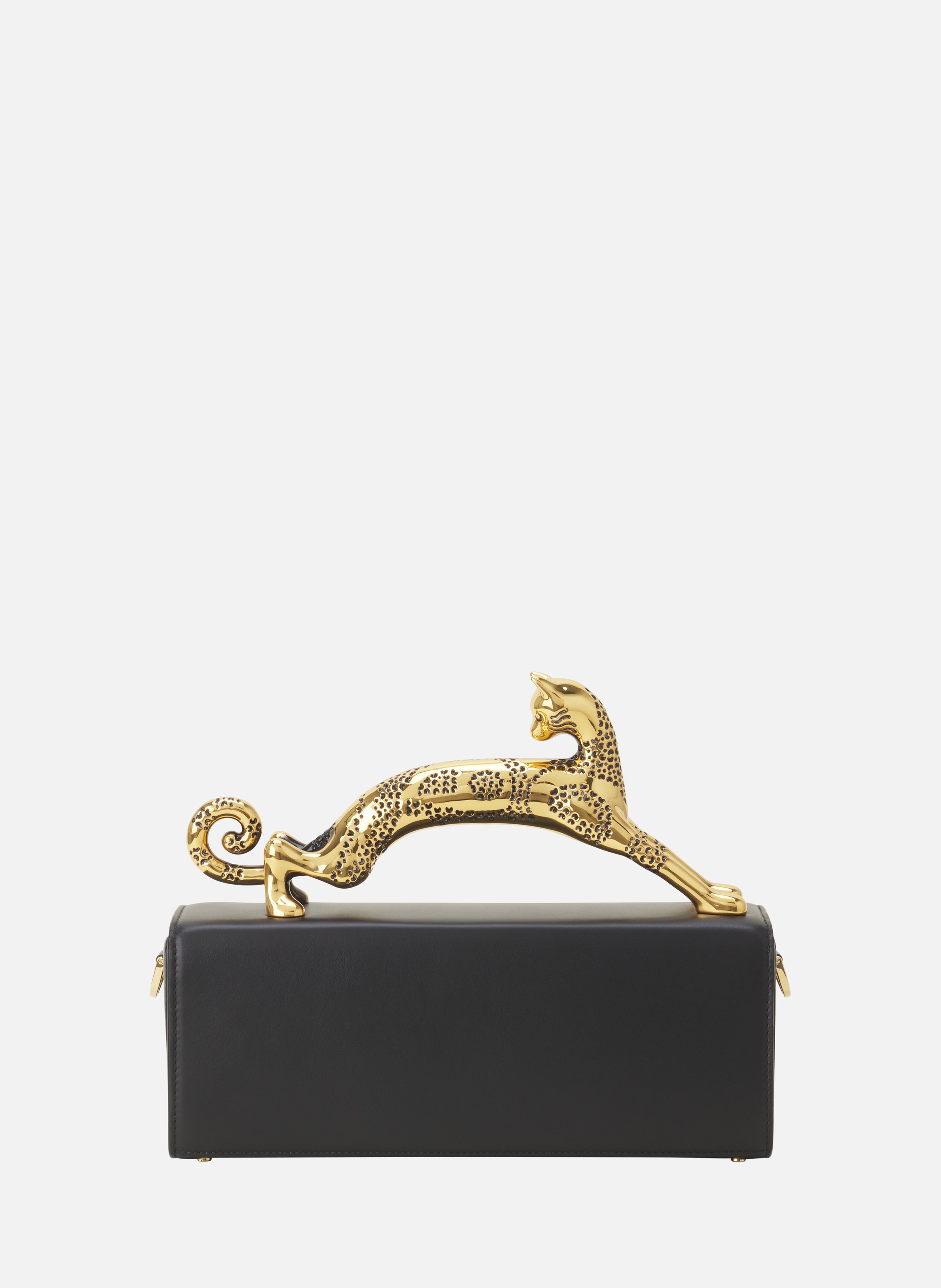 Sac pencil cat en cuir LANVIN Noir