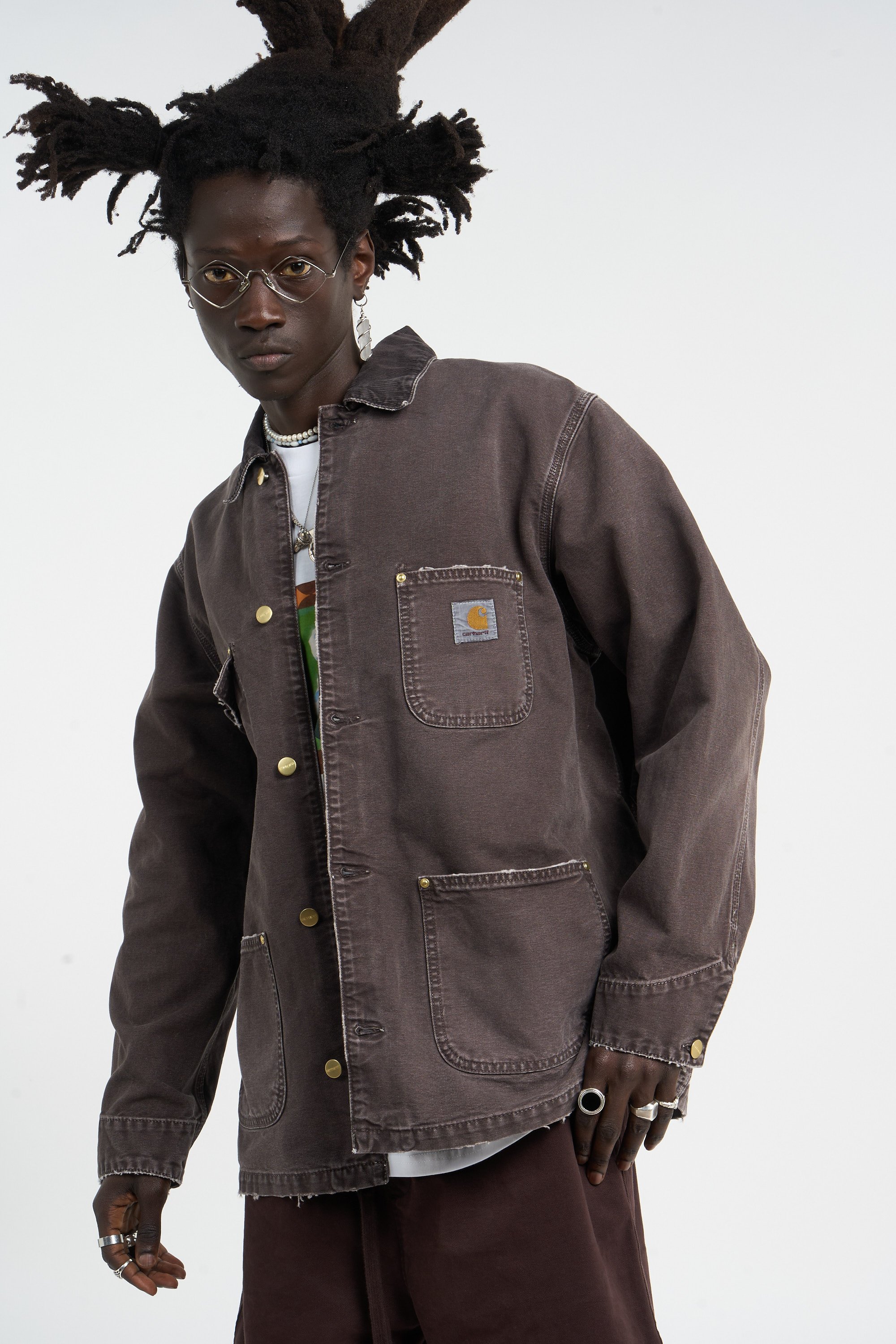 Veste og chore coat CARHARTT WIP Marron