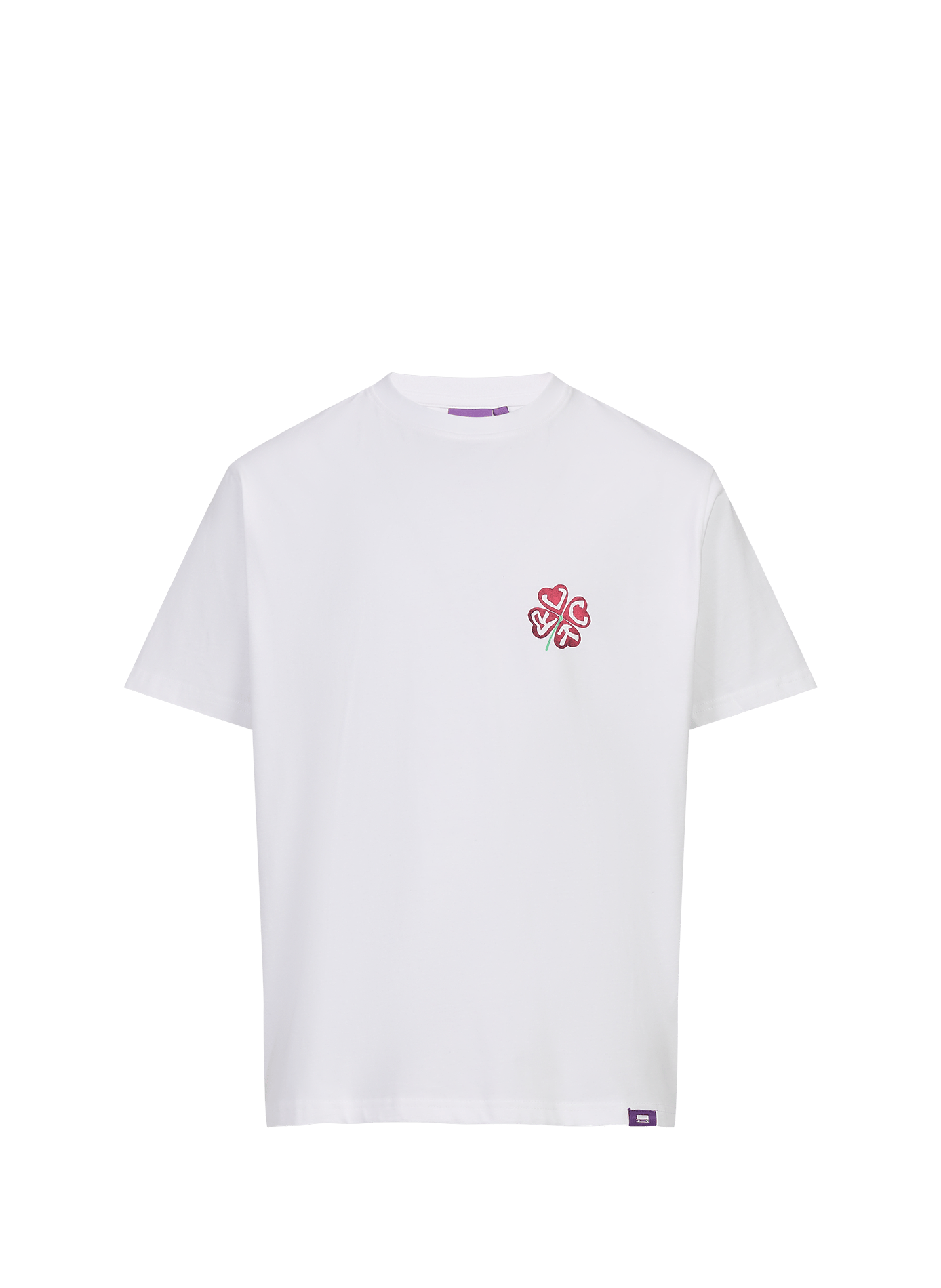 Gerader Baumwoll-T-Shirt JACKER. Weiss