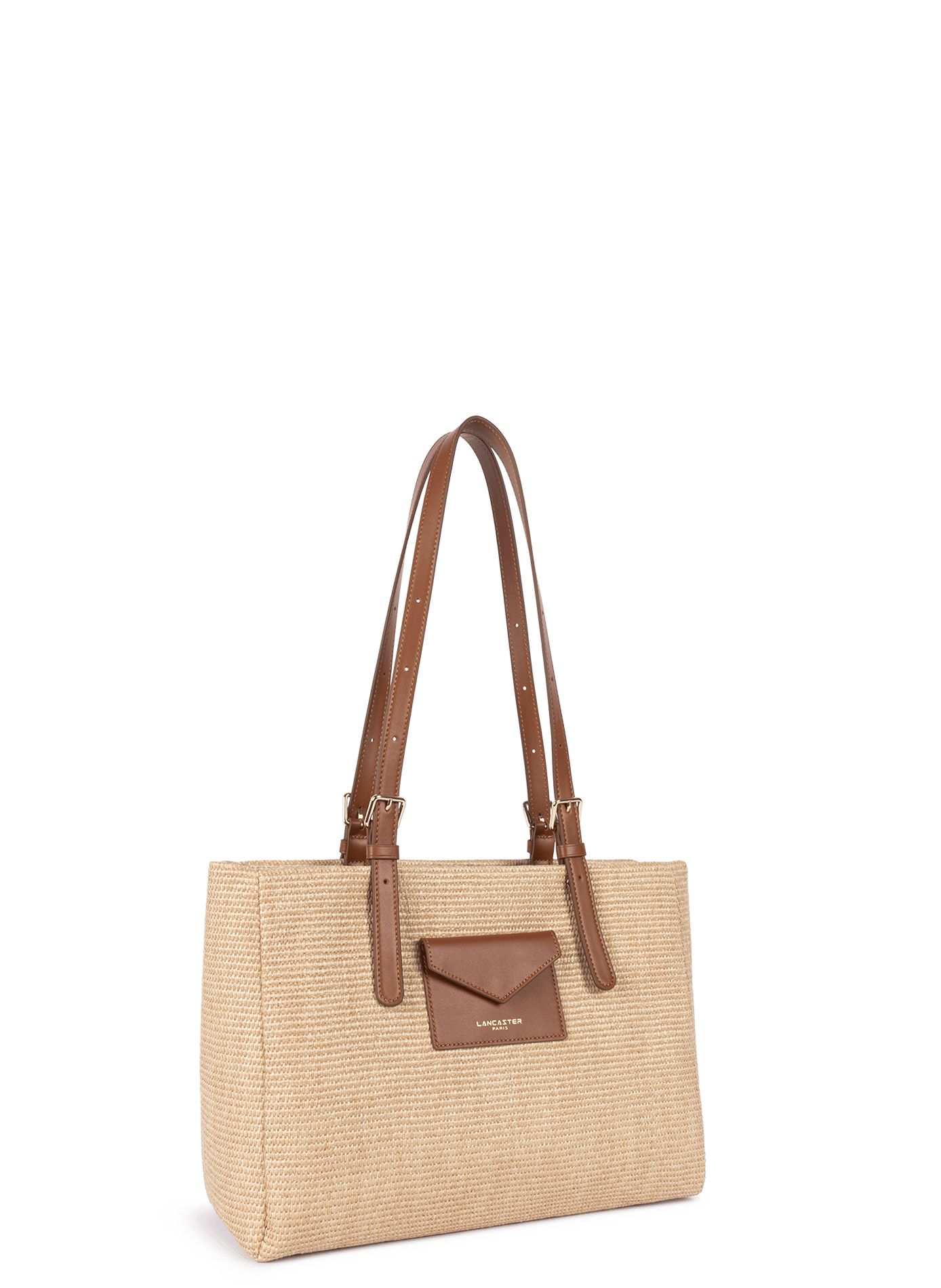 Sac cabas épaule - mini osier | Marron LANCASTER Femme