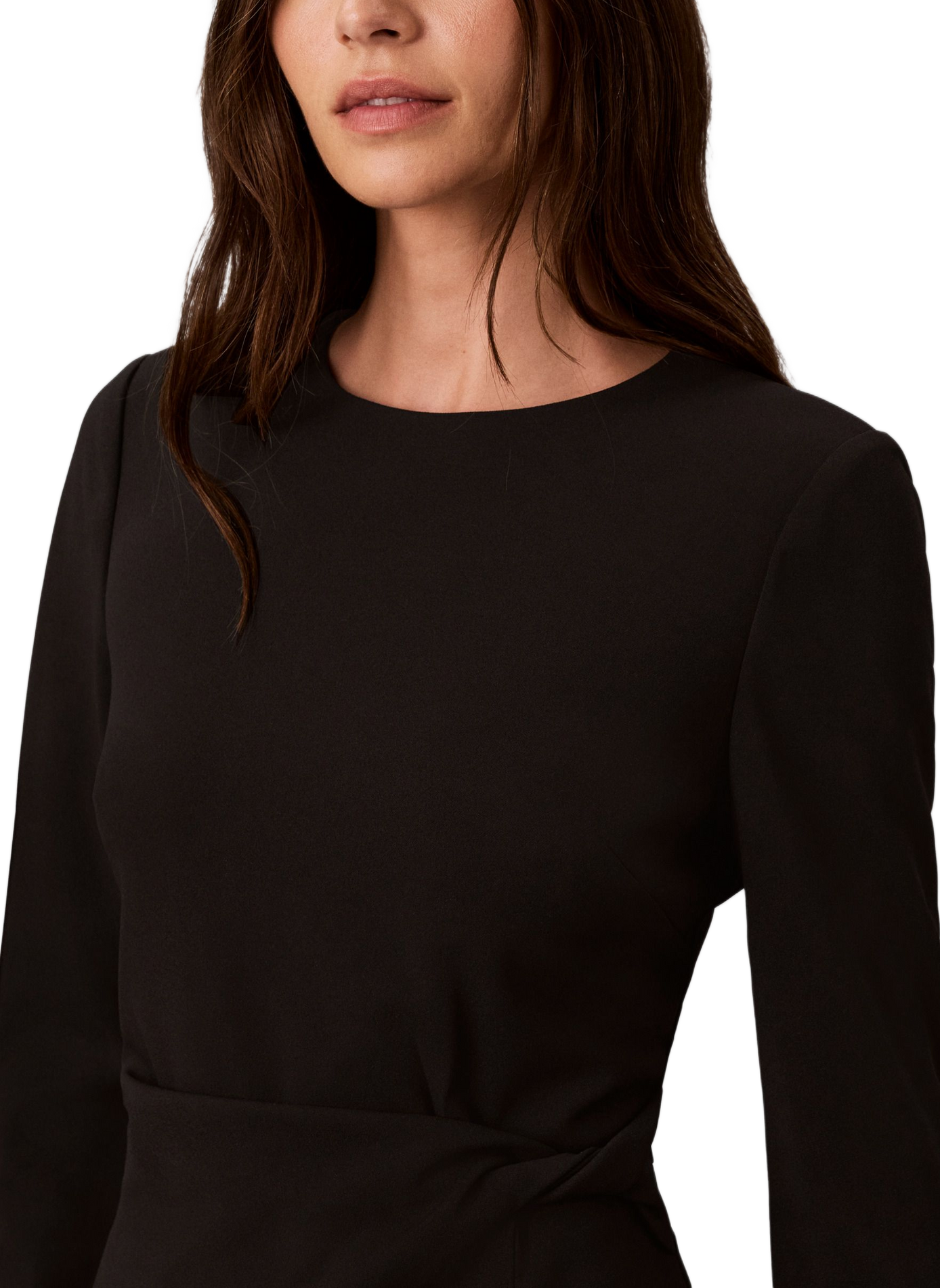 Short Scuba dress in crepe fabric CALVIN KLEIN Black