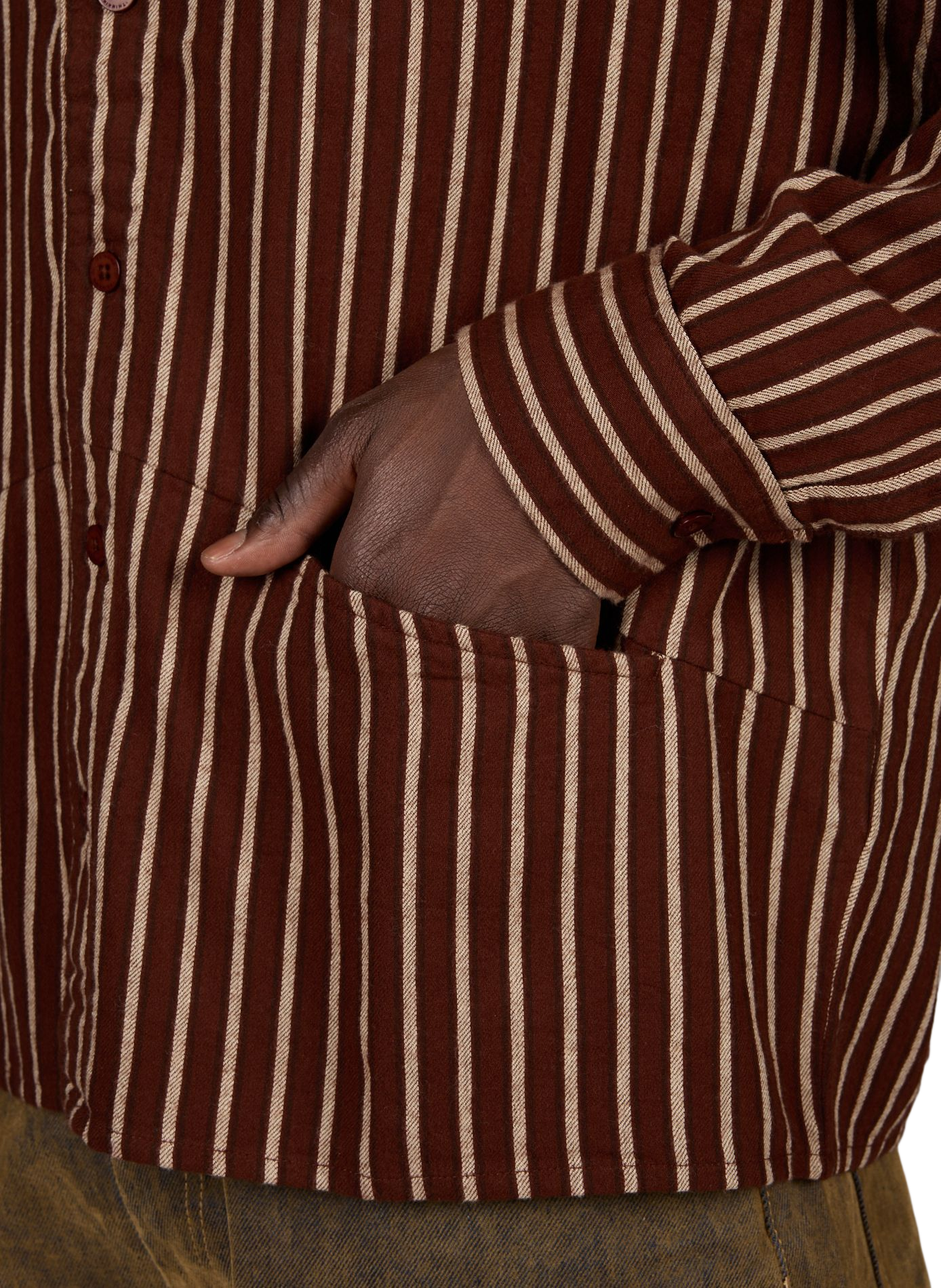 Loose-fitting Striped Shirt THINKING MU Multicolour