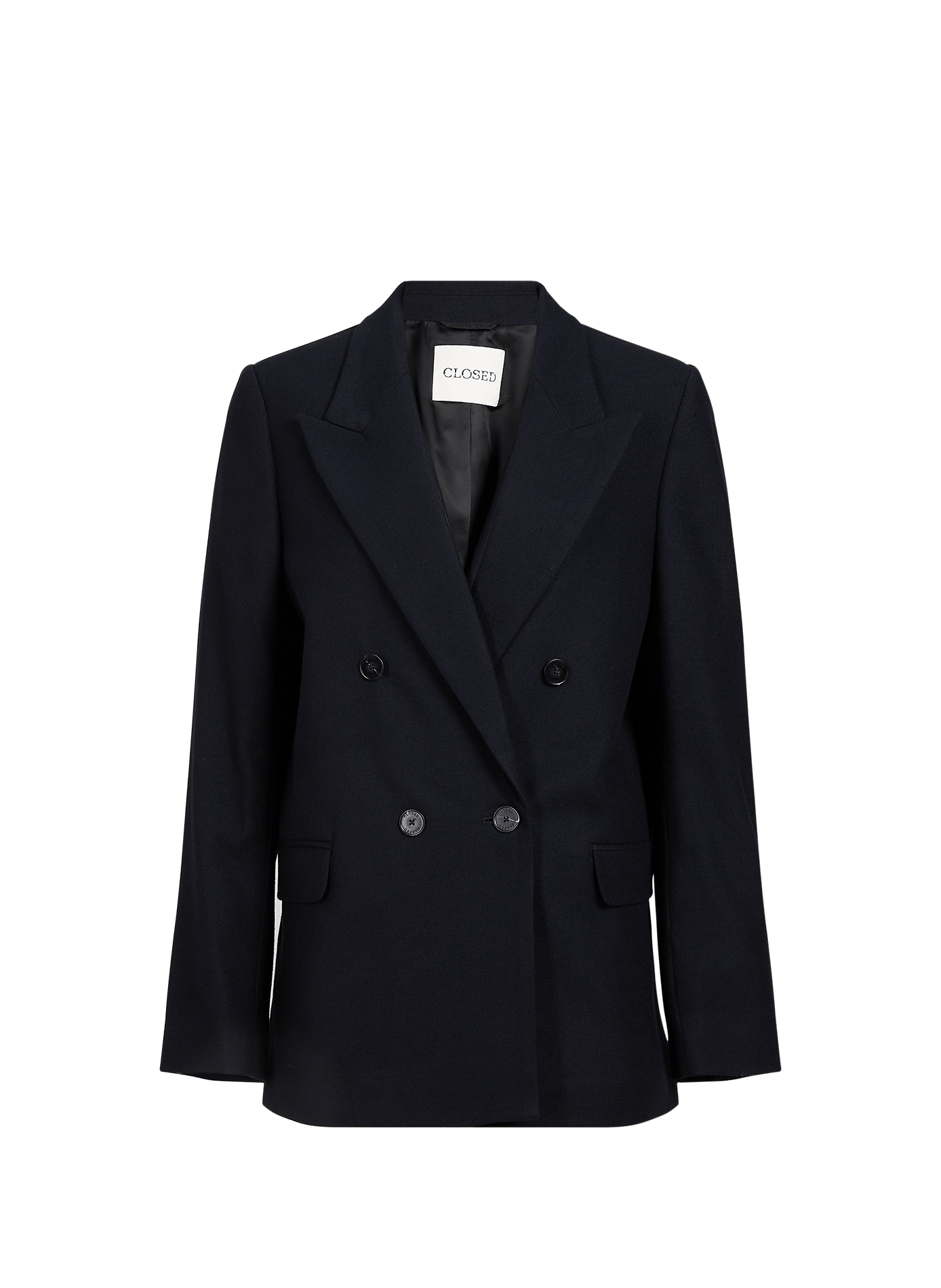 Double-breasted blazer in a wool blend CLOSED Blue
