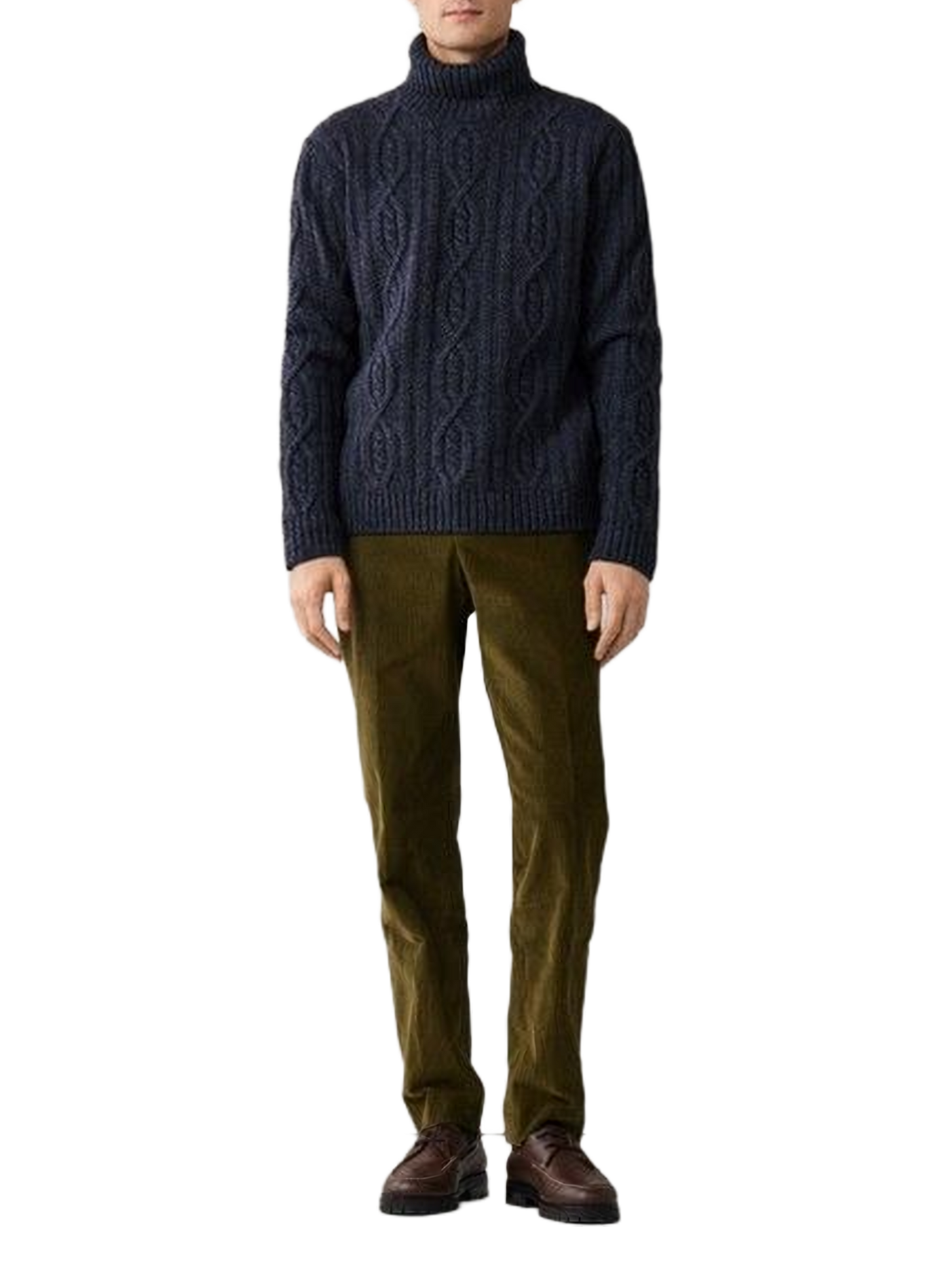 Wool high-neck jumper FACONNABLE Blue