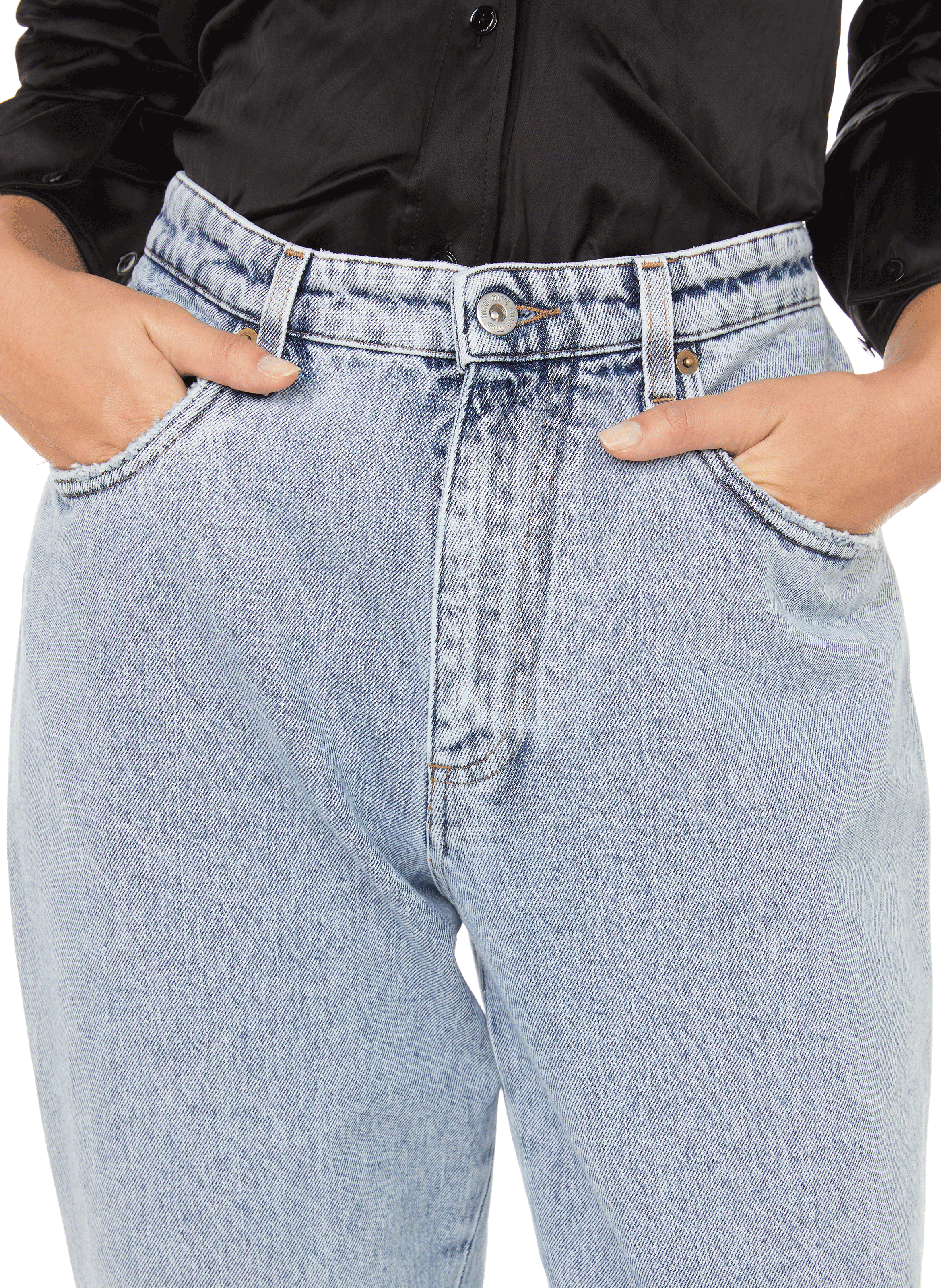 Straight-cut jeans  MIU MIU Blue