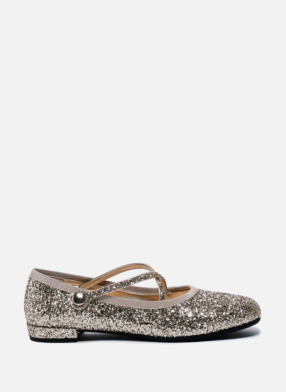 Ballet Flats in glitter fabric MIU MIU Ballet Flats in glitter fabric MIU MIU