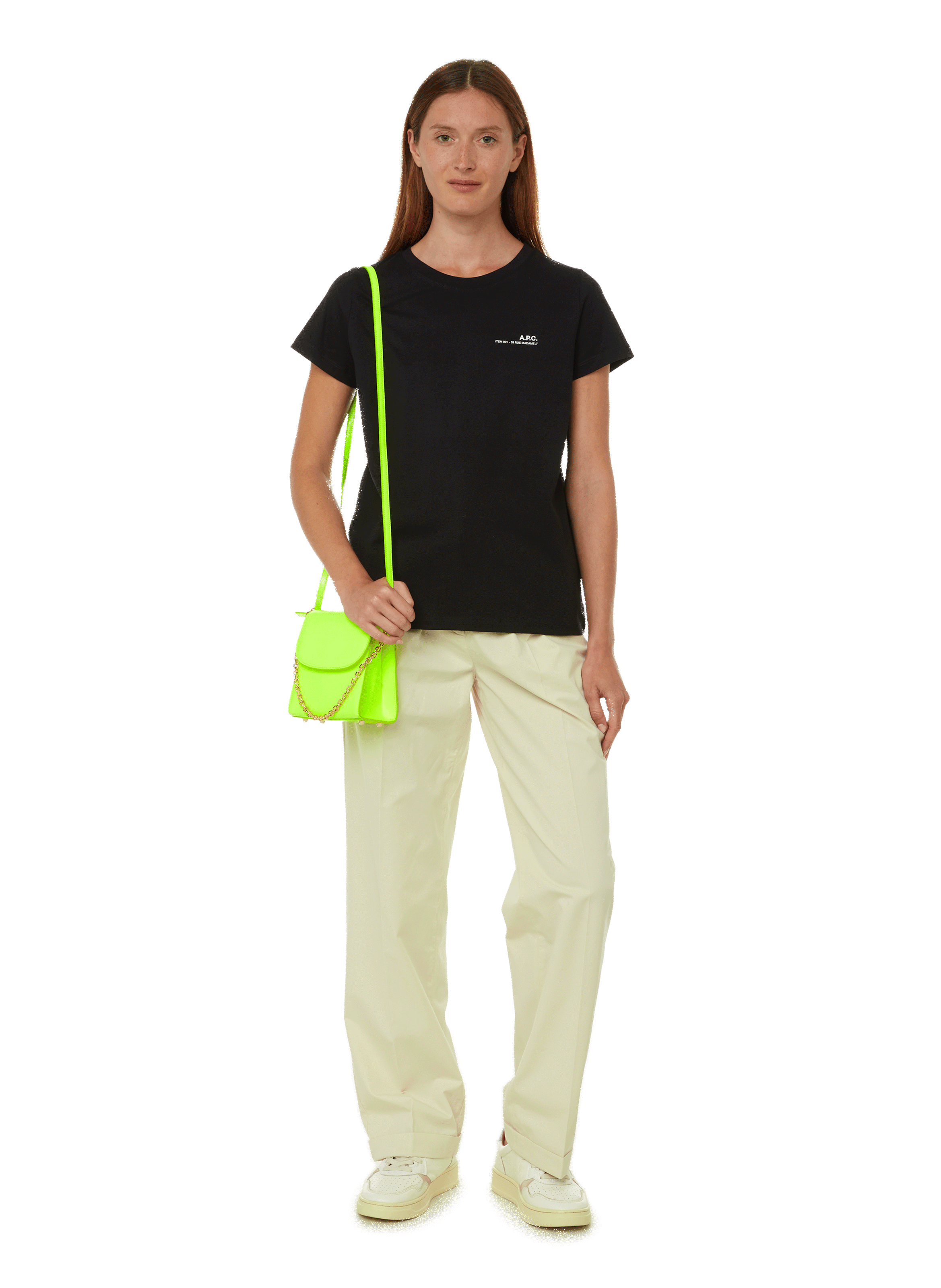 Sac à main Loop en cuir FOLKLORE Jaune