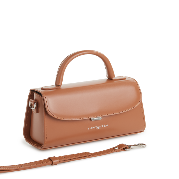 Lancaster Suave Even Leather Handbag In Brown