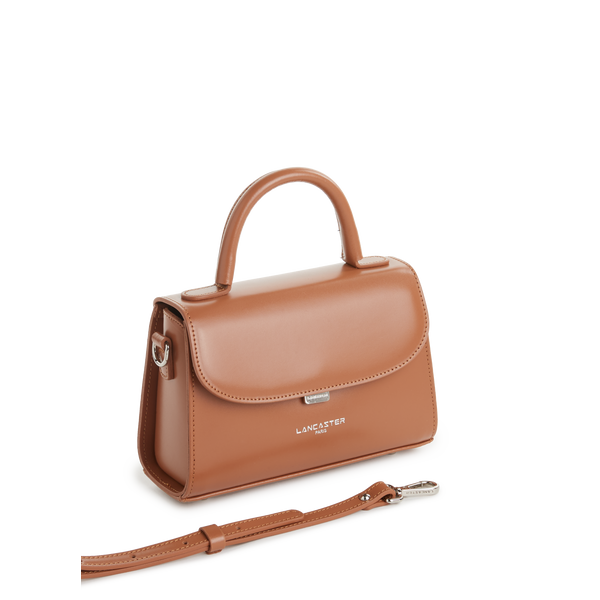 Lancaster Suave Even Leather Handbag In Brown