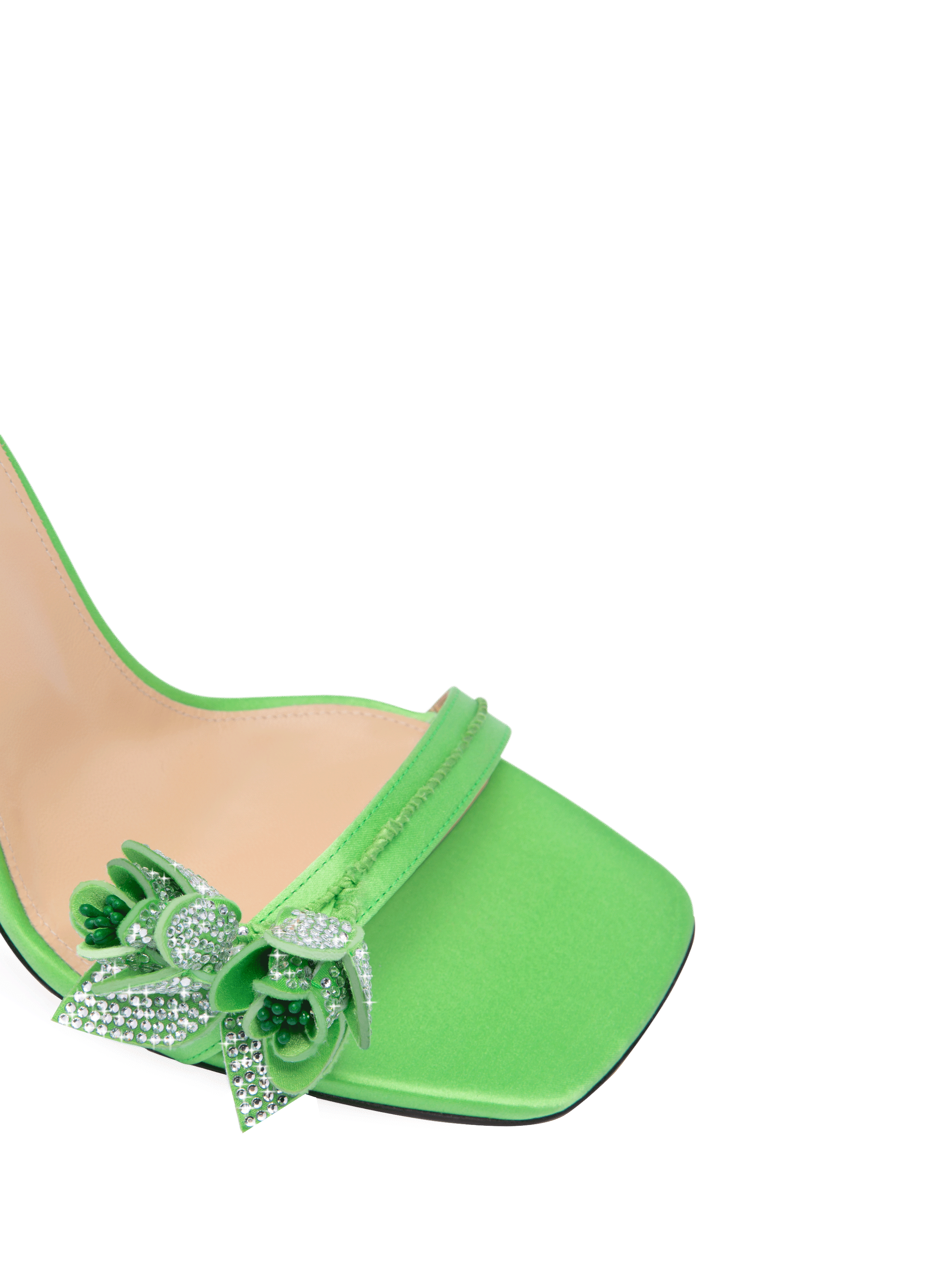 Sandales à talon en soie MACH &amp; MACH Vert