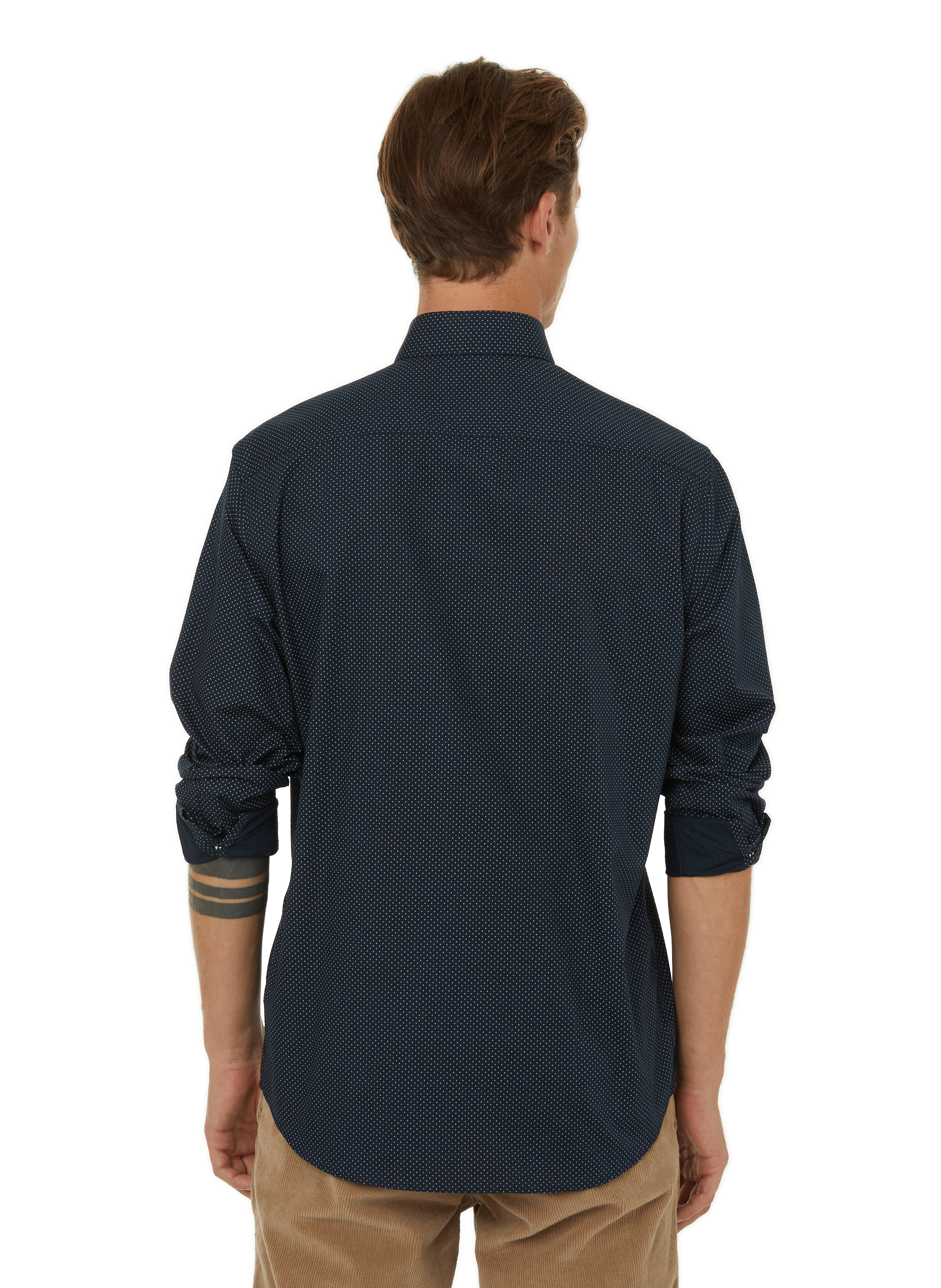 Chemise droite en coton AU PRINTEMPS PARIS Bleu