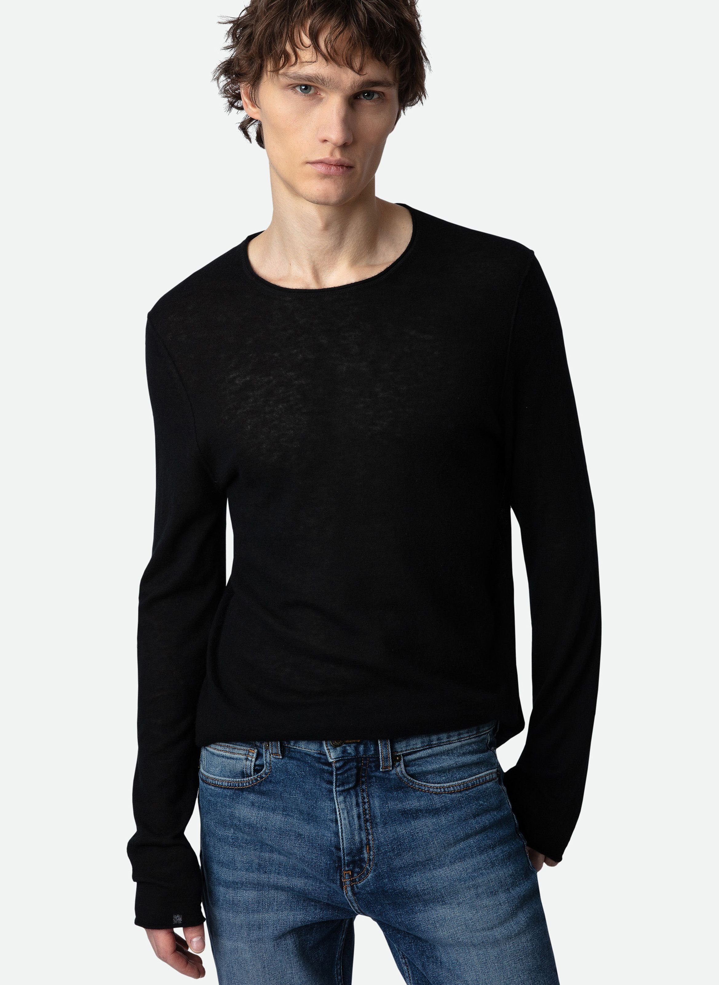 Pull droit en cachemire teiss ZADIG&VOLTAIRE Noir