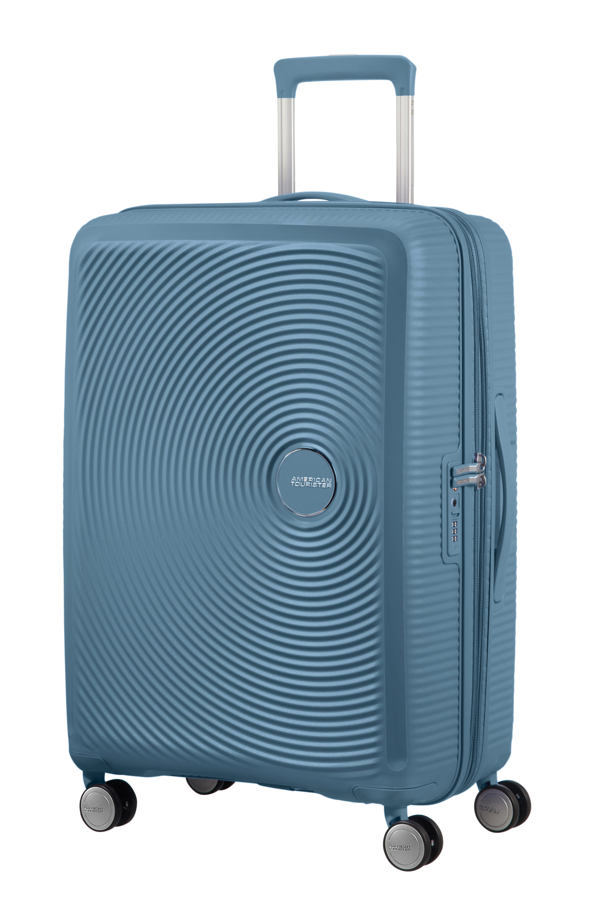 Soundbox valise 4 roues taille m Bleu