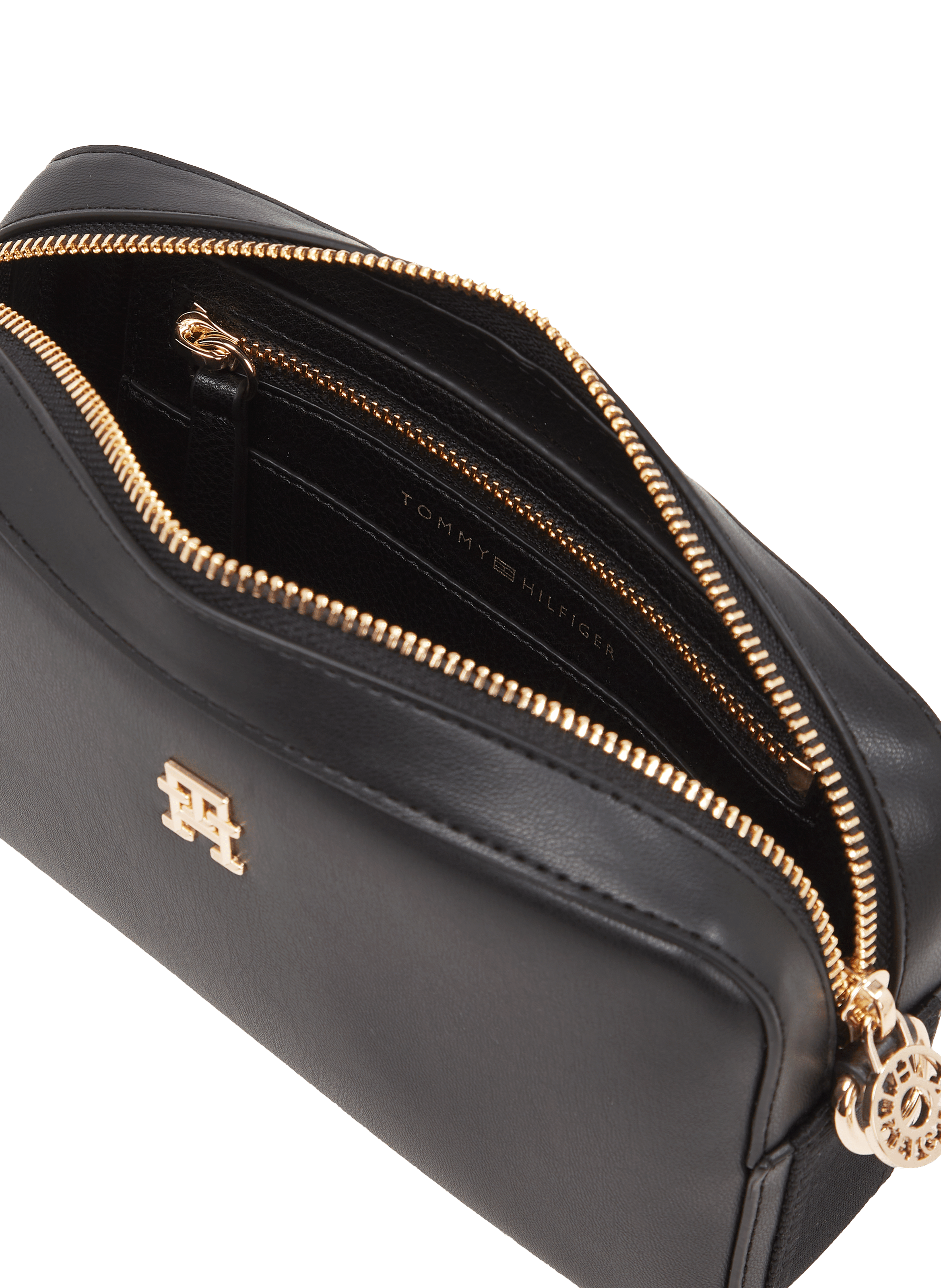 Sac à bandoulière à logo TOMMY HILFIGER Noir