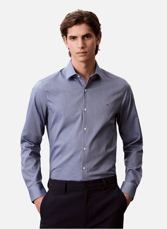 Chemise uni Bleu by CALVIN KLEIN CALVIN KLEIN Chemise uni Bleu