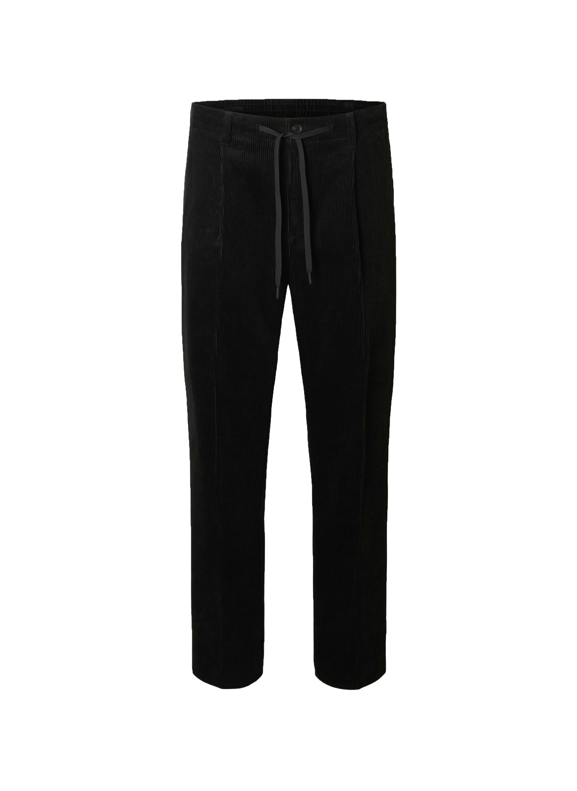 Pantalon velours côtelé en coton mélangé SELECTED Noir