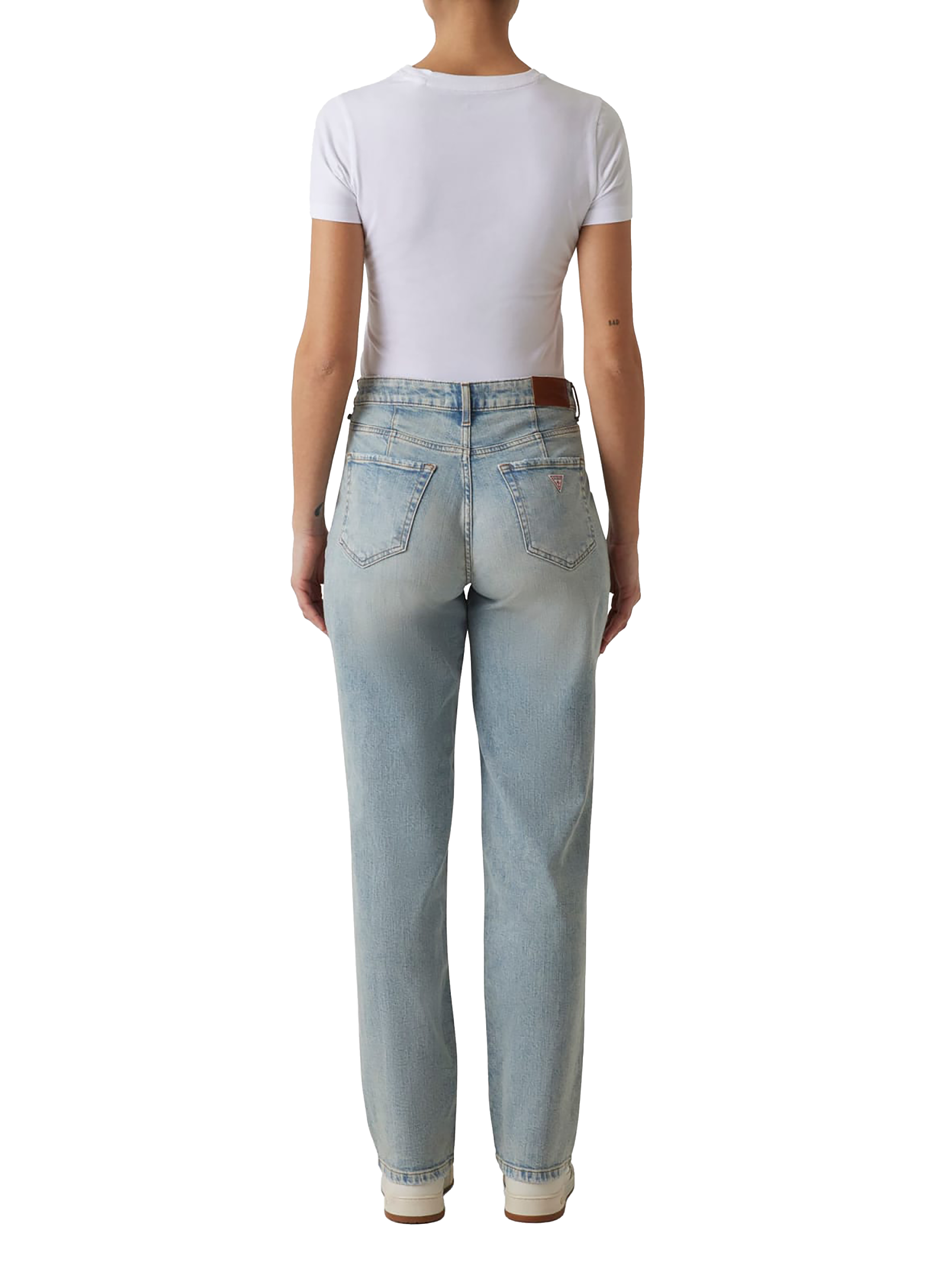 Straight cotton jeans GUESS Blue
