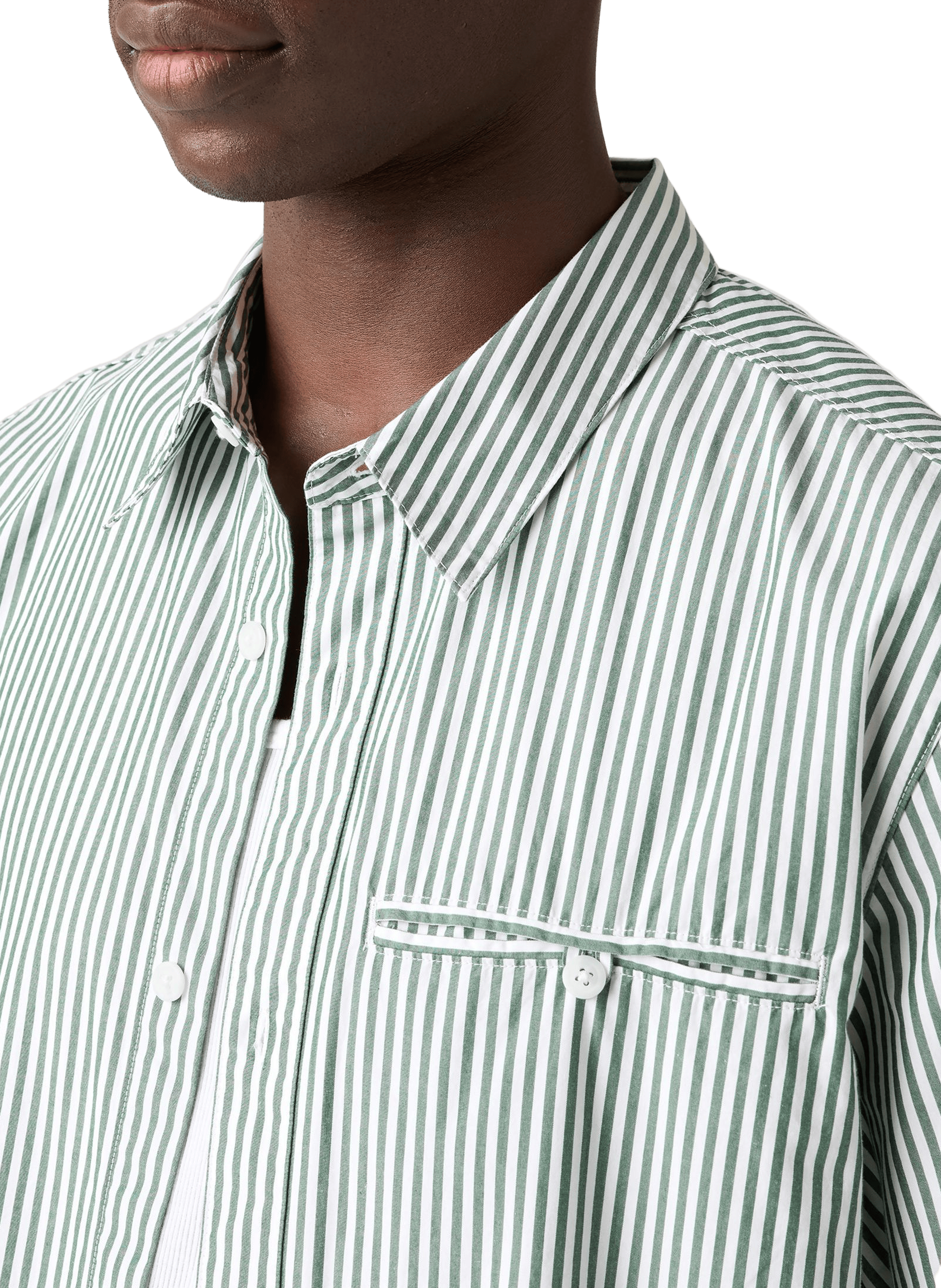 Chemise manches courtes en coton LEVI'S Vert