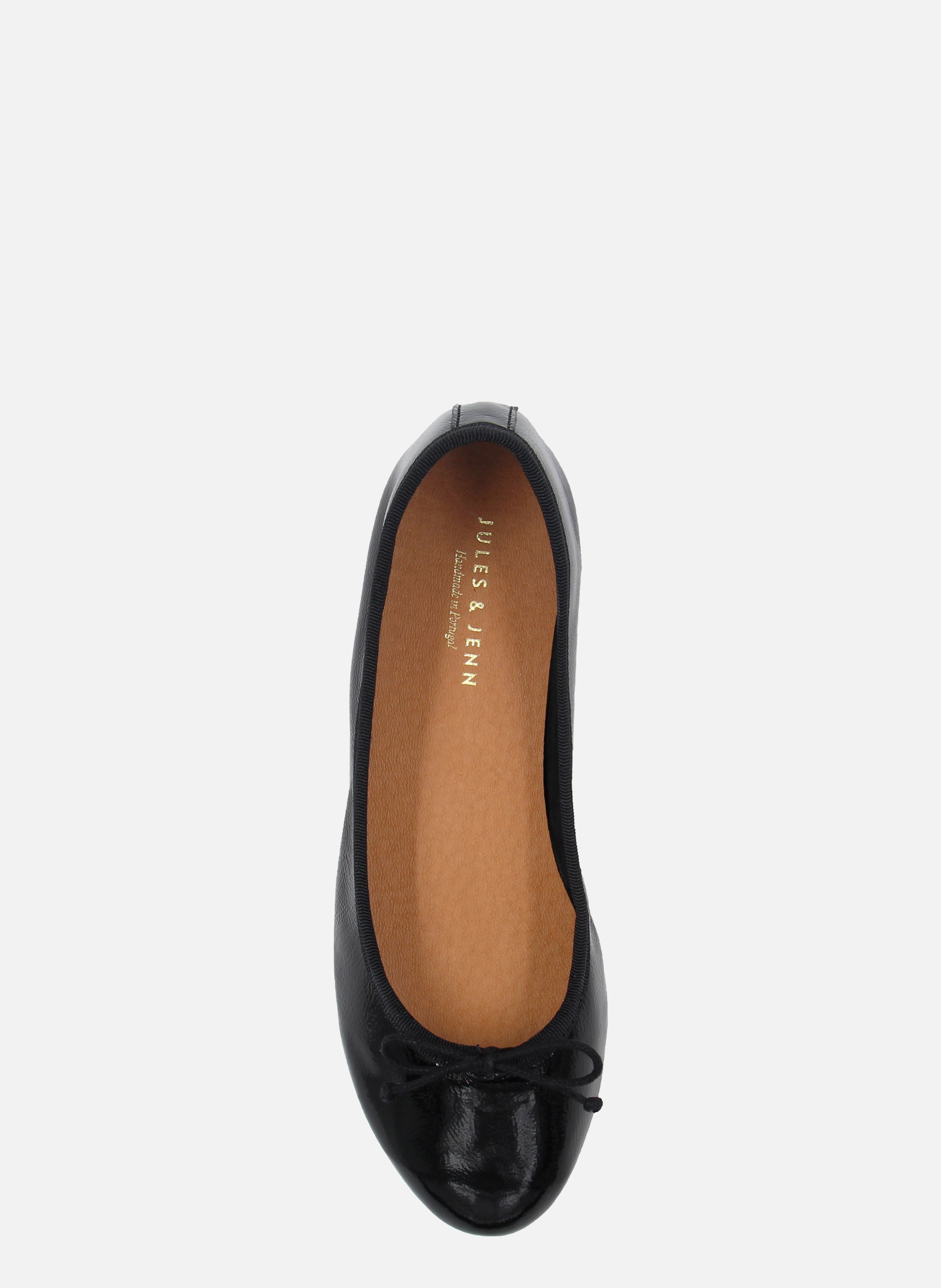 Ballerines vernies en cuir JULES & JENN Noir