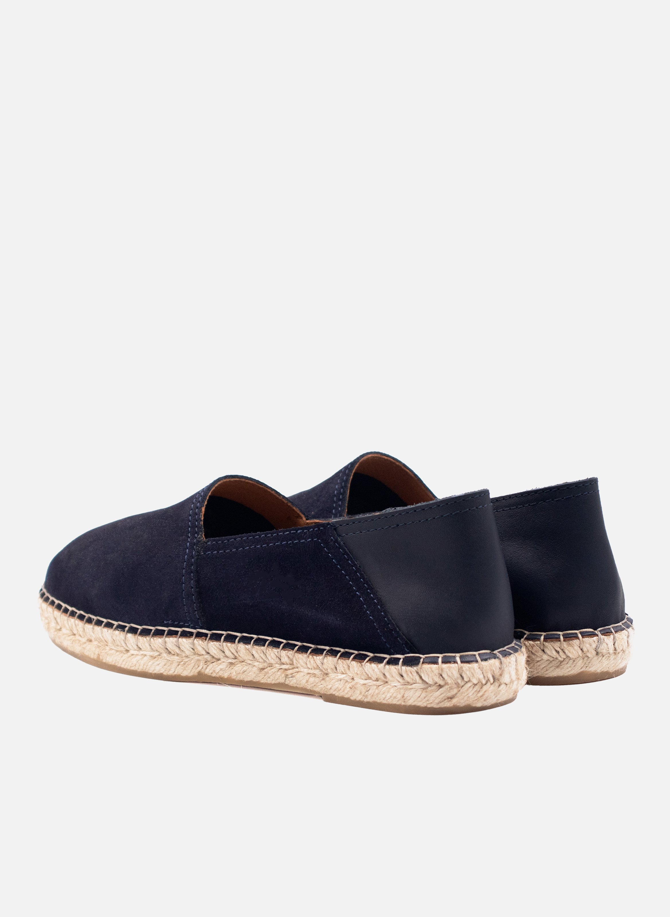 Espadrilles homme cuir daim JULES & JENN Bleu