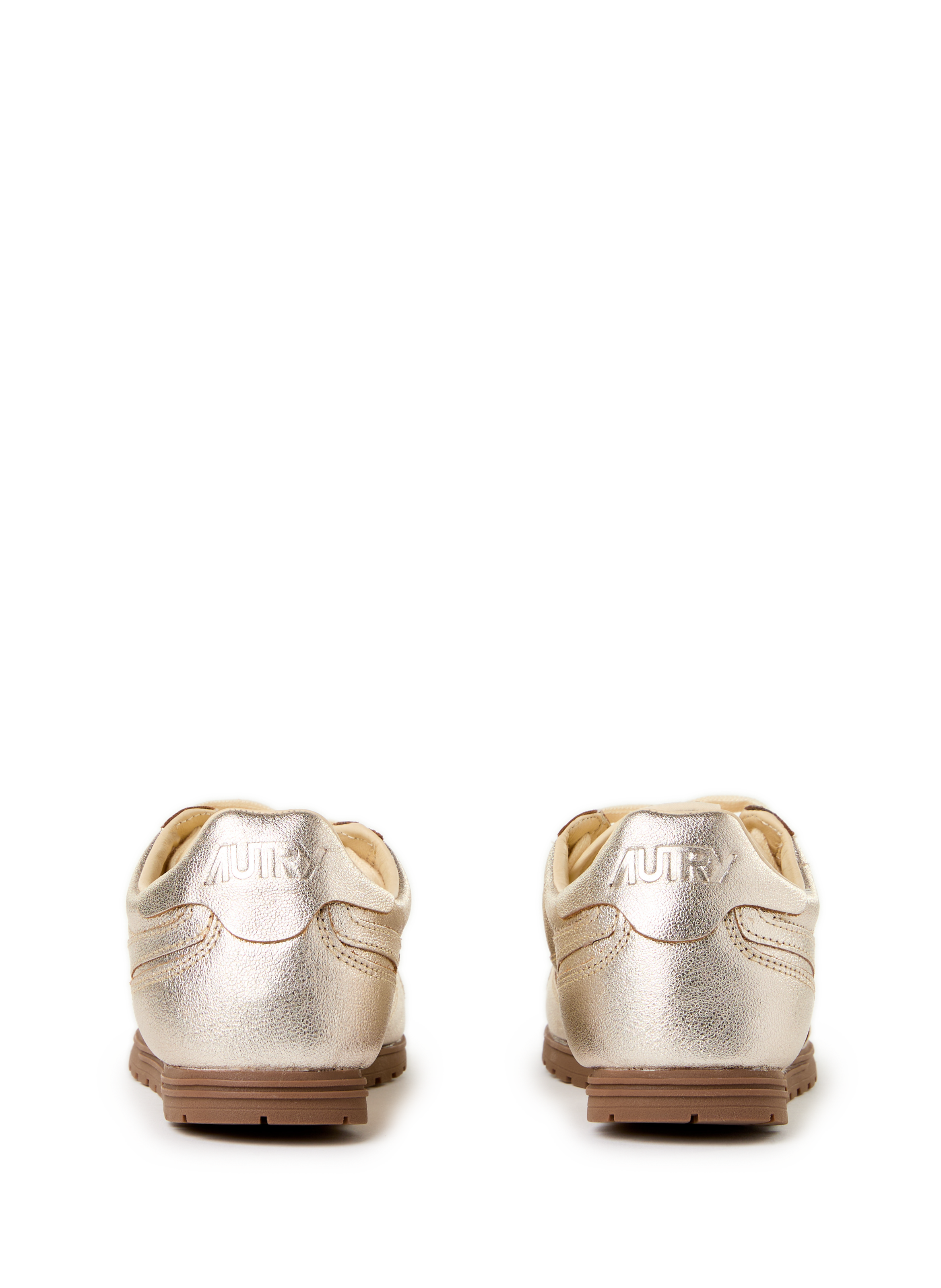 Glossy serrated sneakers AUTRY Silver