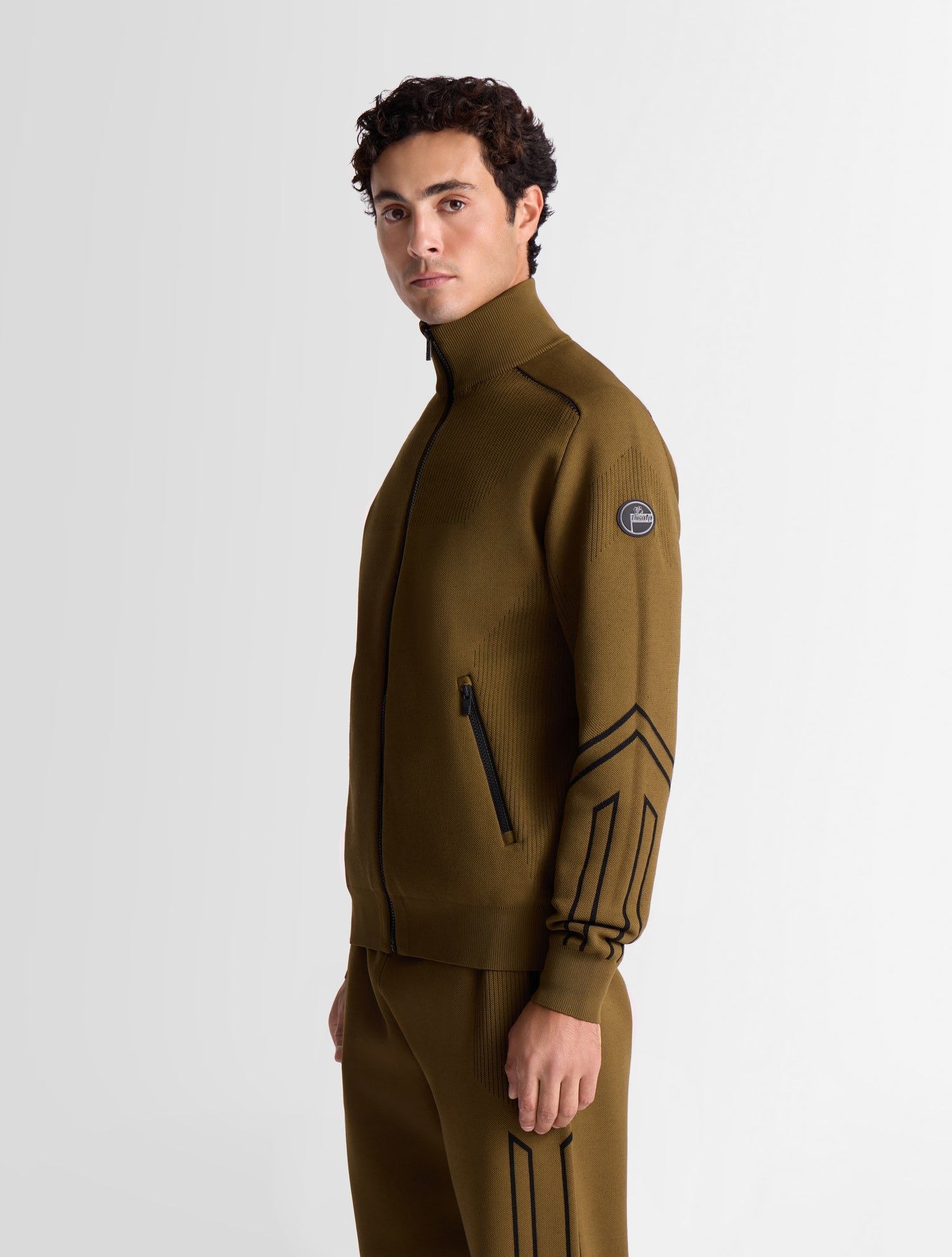 Gilet cyrion col montant  coupe regular FUSALP Marron