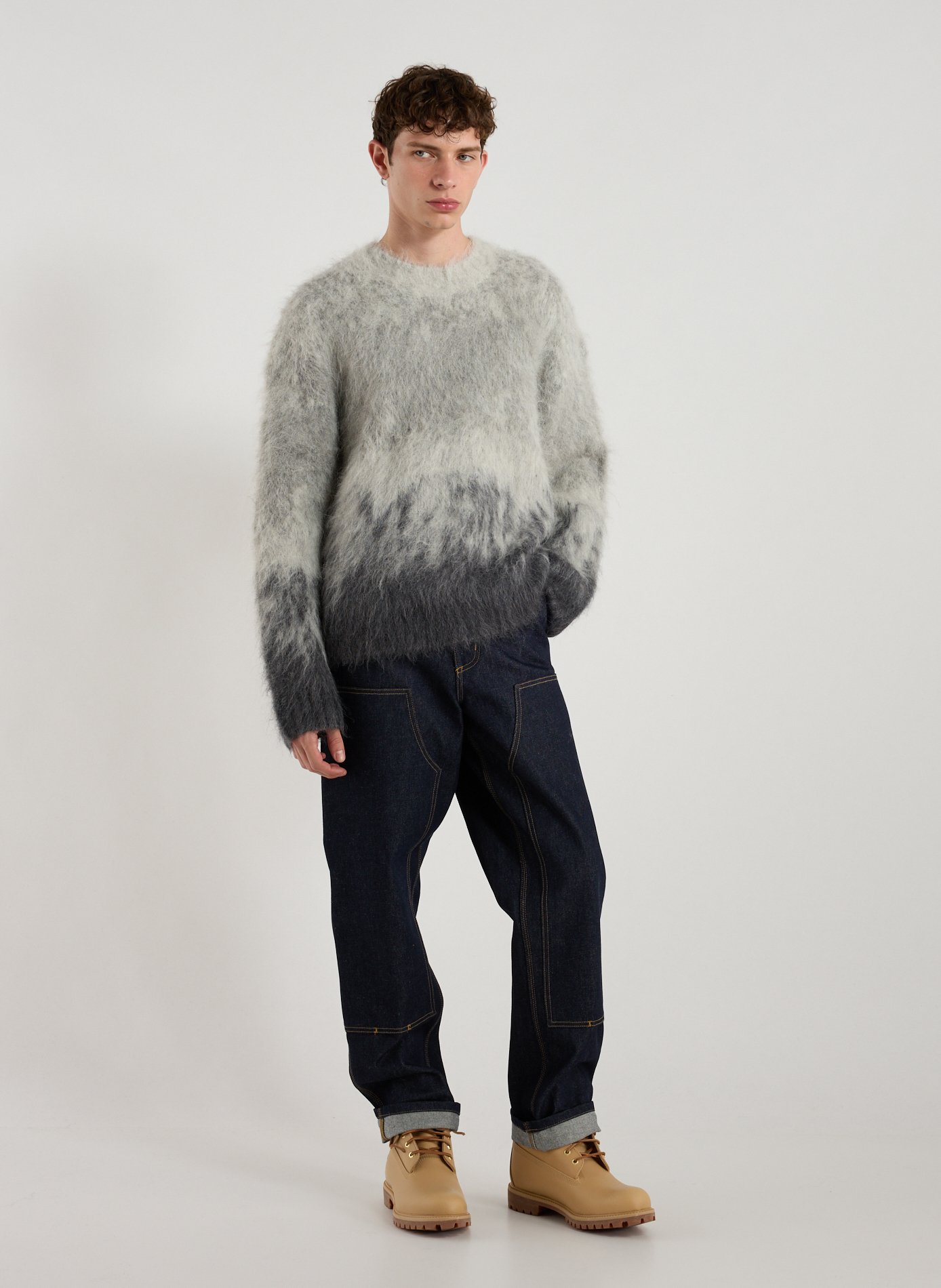 Fluffy sweater REPRESENT Grey