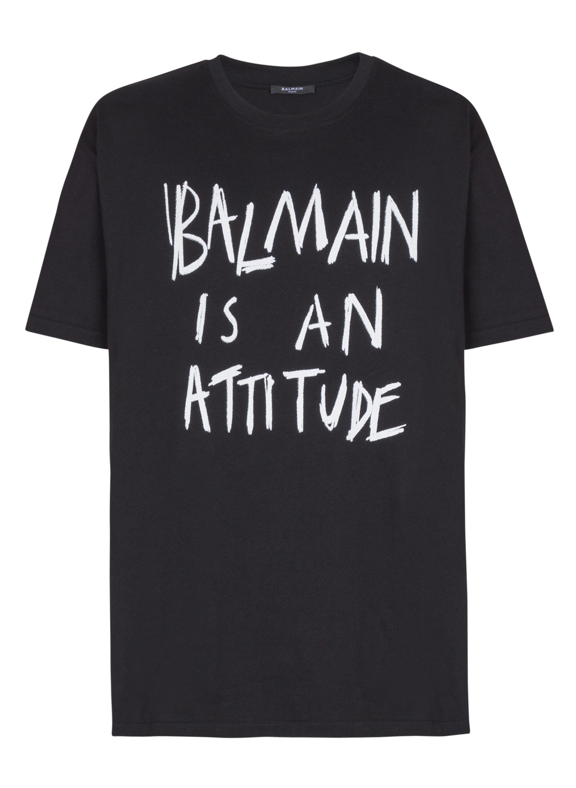BALMAIN T-shirt à imprimé Noir