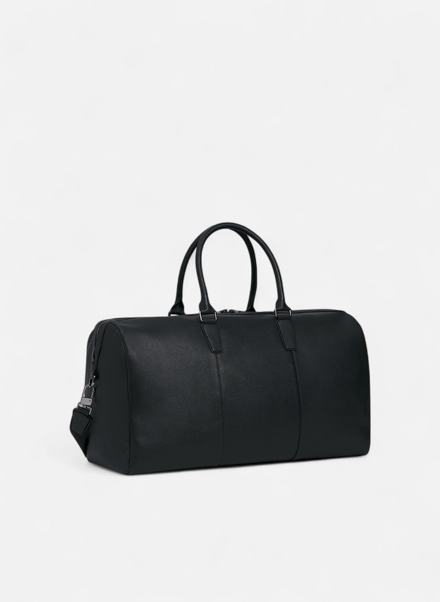 Sac de voyage 48h marceau en cuir grainé LE TANNEUR Noir