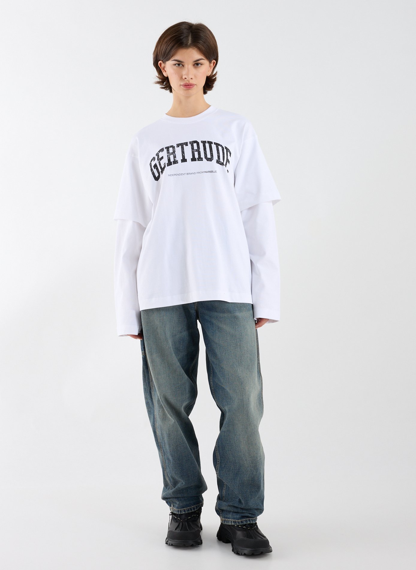 Oversized cotton T-shirt GERTRUDE ET GASTON White