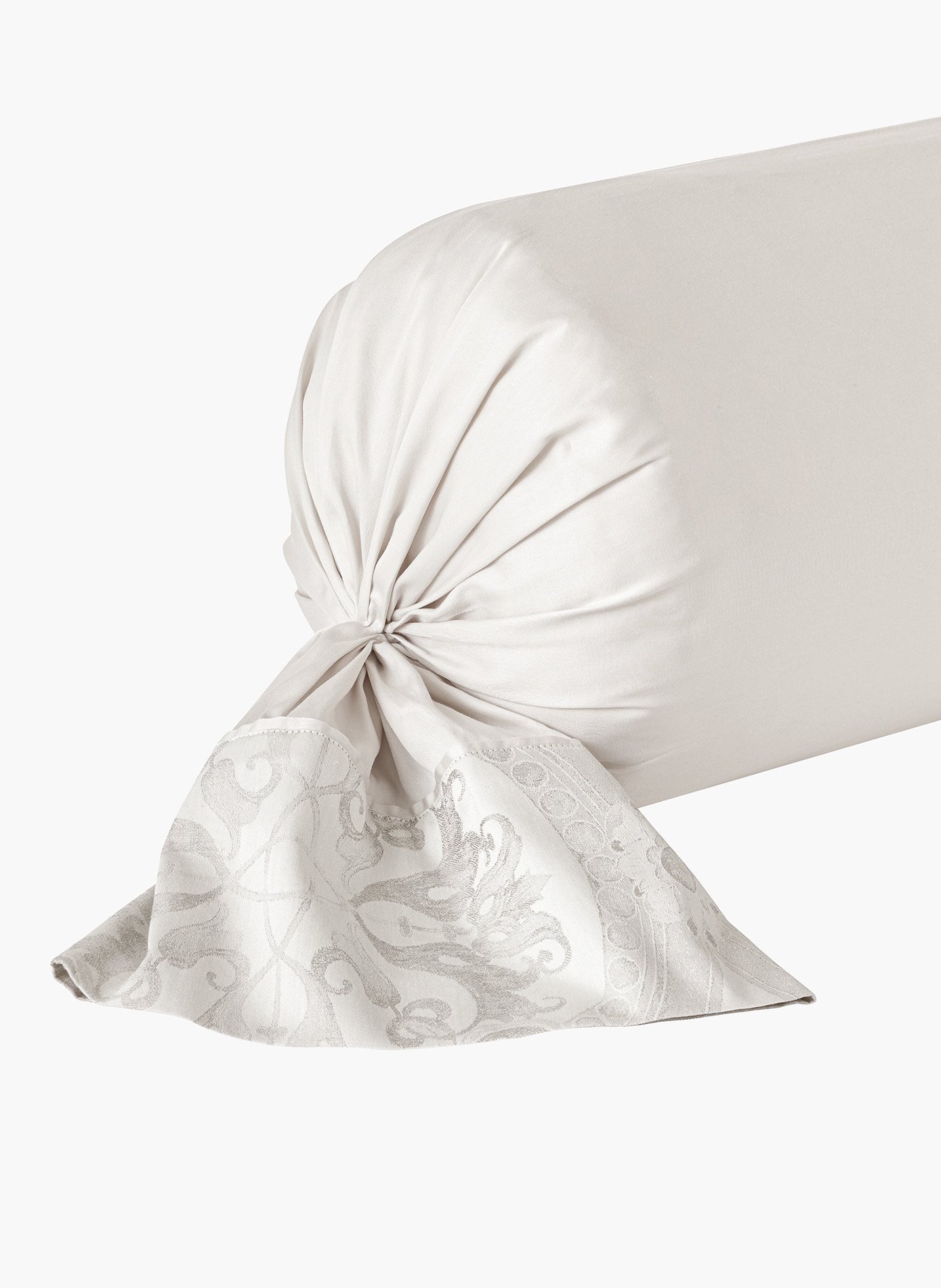 TAIE DE TRAVERSIN Chic ANNE DE SOLENE Gris