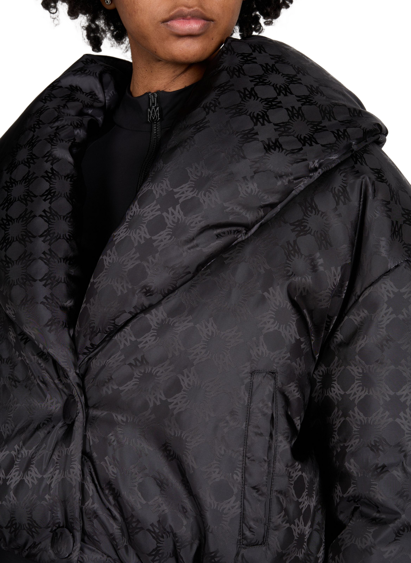 Veste ample logotypé à capuche AMIRI Noir