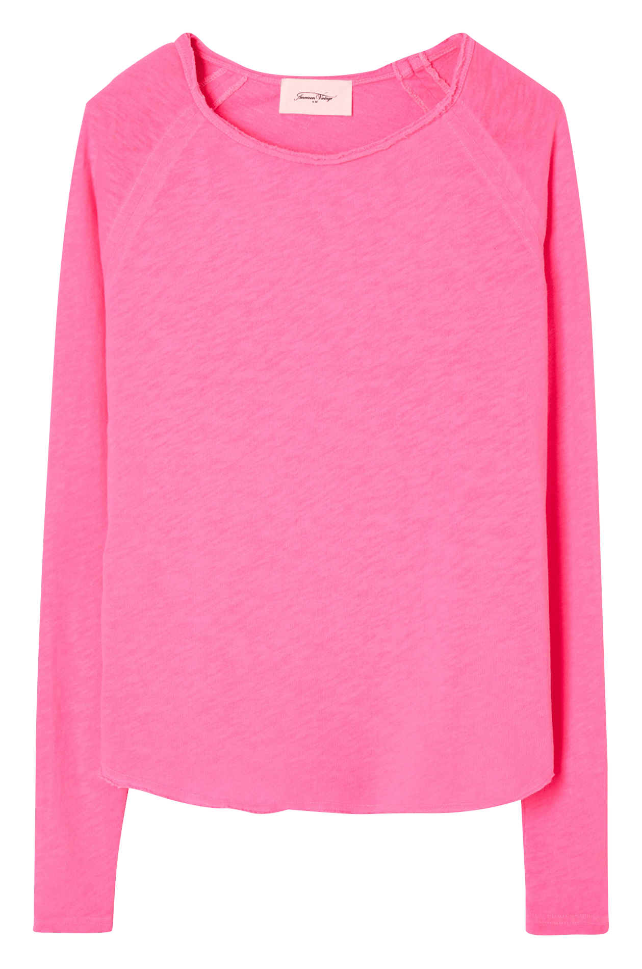 Tee-shirt à col bateau en coton sonoma AMERICAN VINTAGE Rose