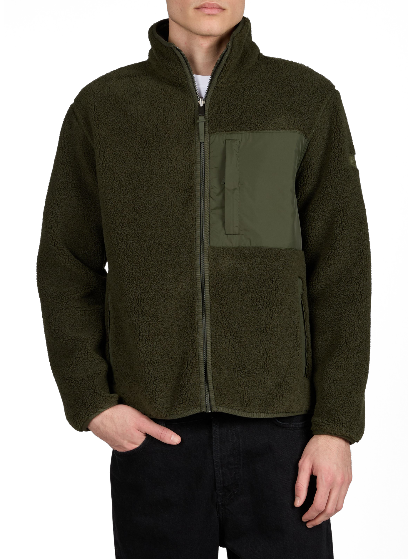 Veste sherpa à col montant AIGLE Kaki