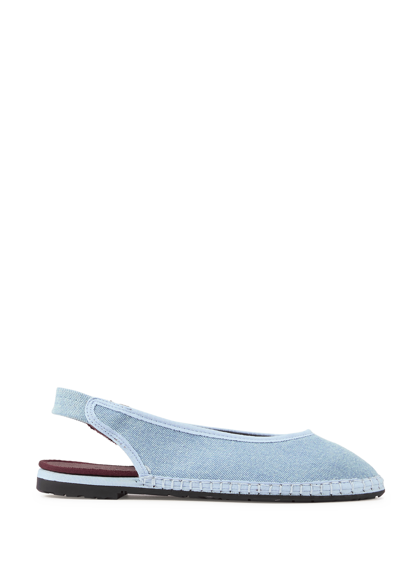 Slingbacks en coton effet denim FLABELUS Bleu