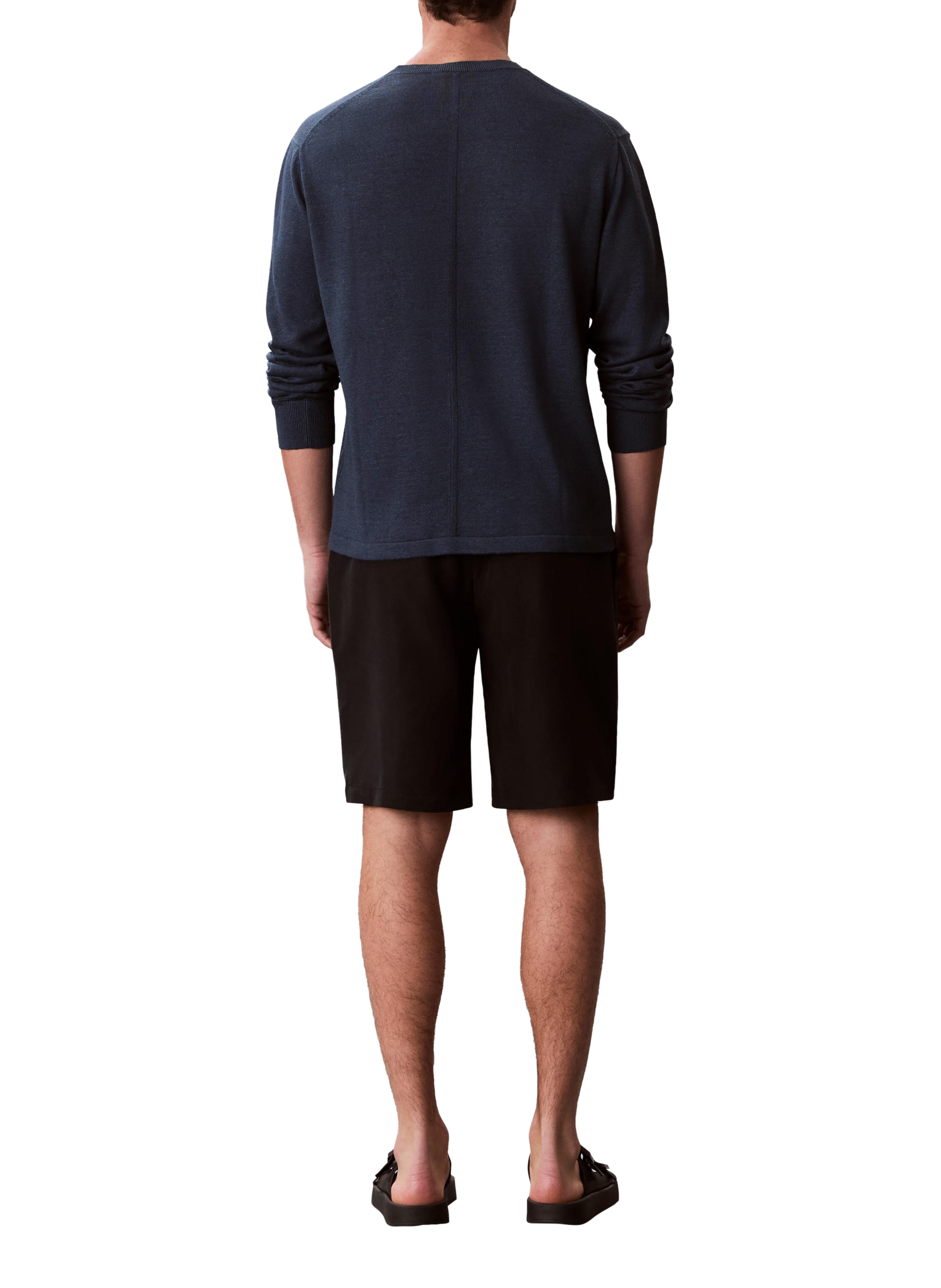 Bermuda droit taille haute CALVIN KLEIN Noir