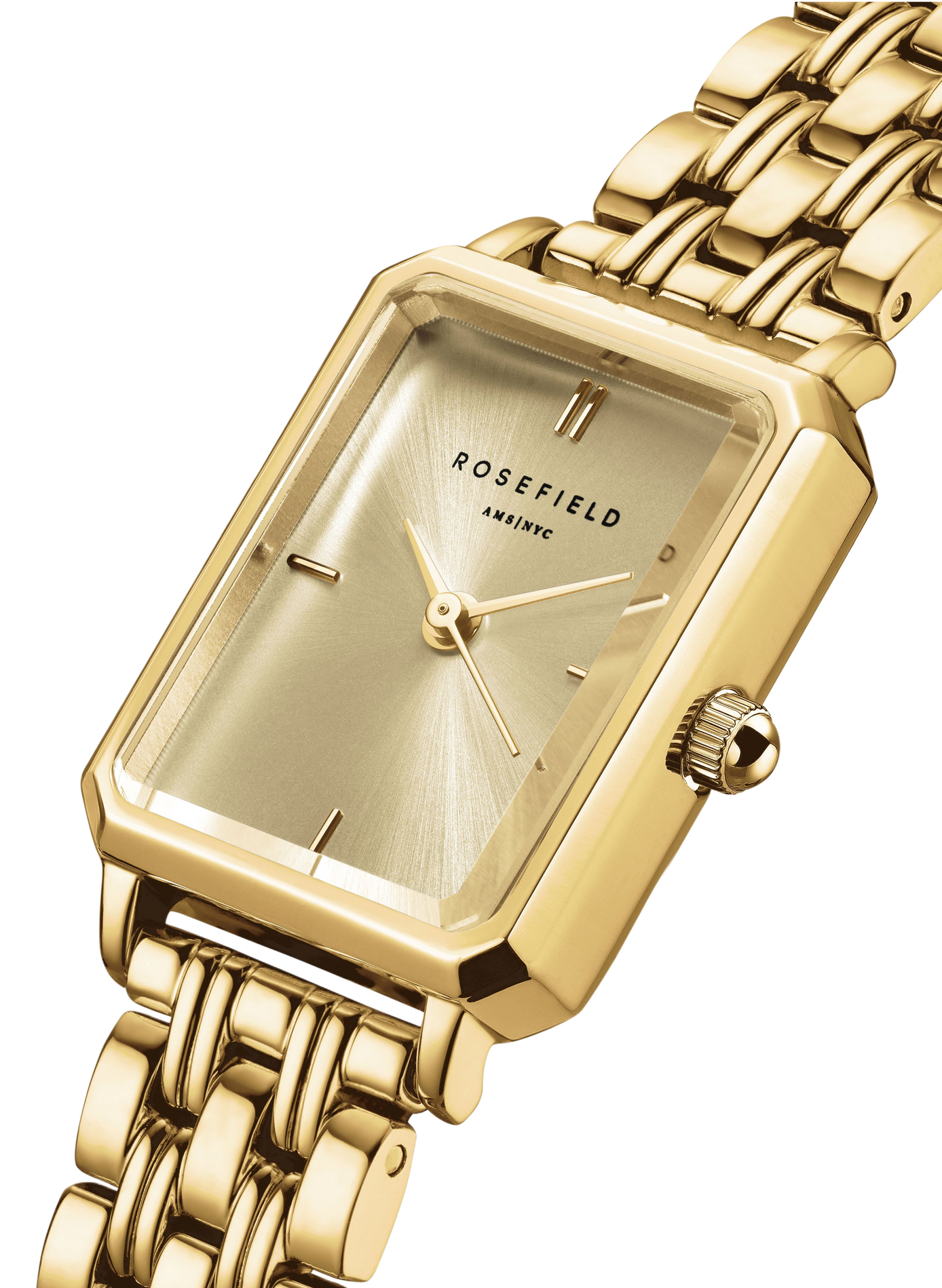 Montre analogique Octagon XS en acier inoxydable ROSEFIELD Doré