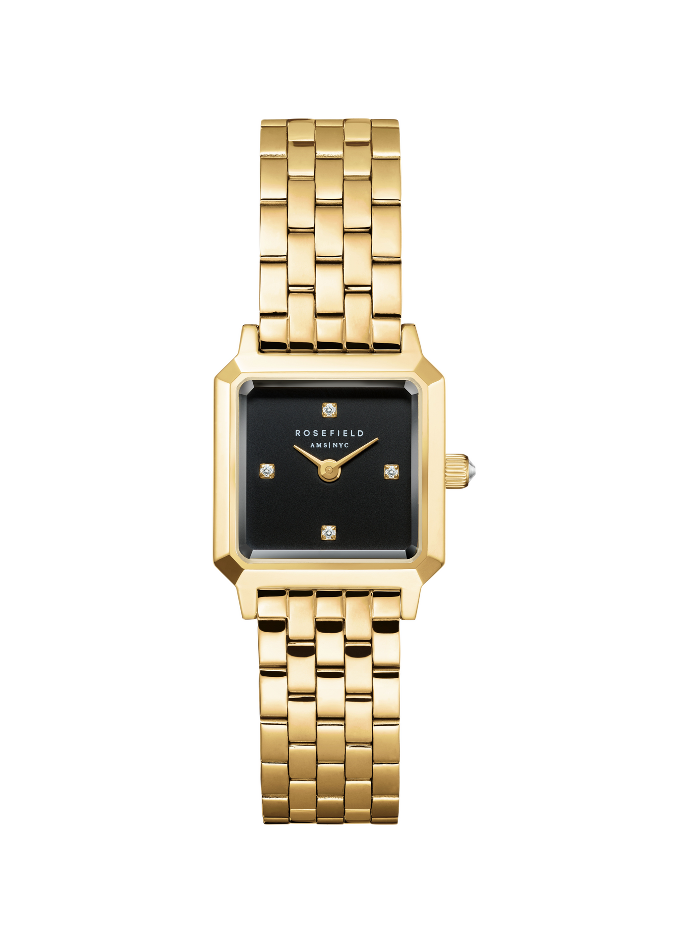 Montre analogique Boxelle en acier inoxydable ROSEFIELD Noir