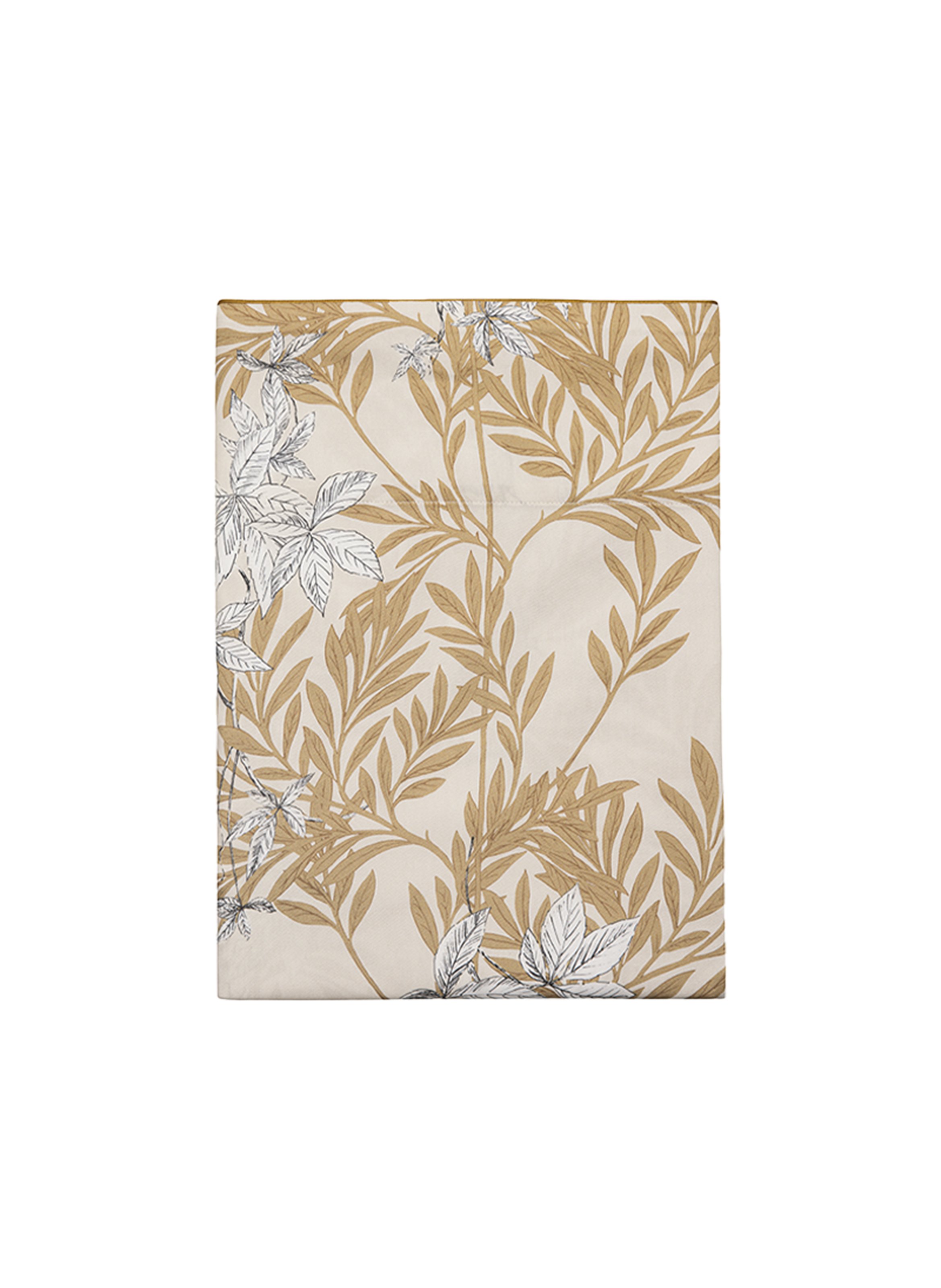 Drap plat imprimé en satin de coton bio, promenade ALEXANDRE TURPAULT Beige