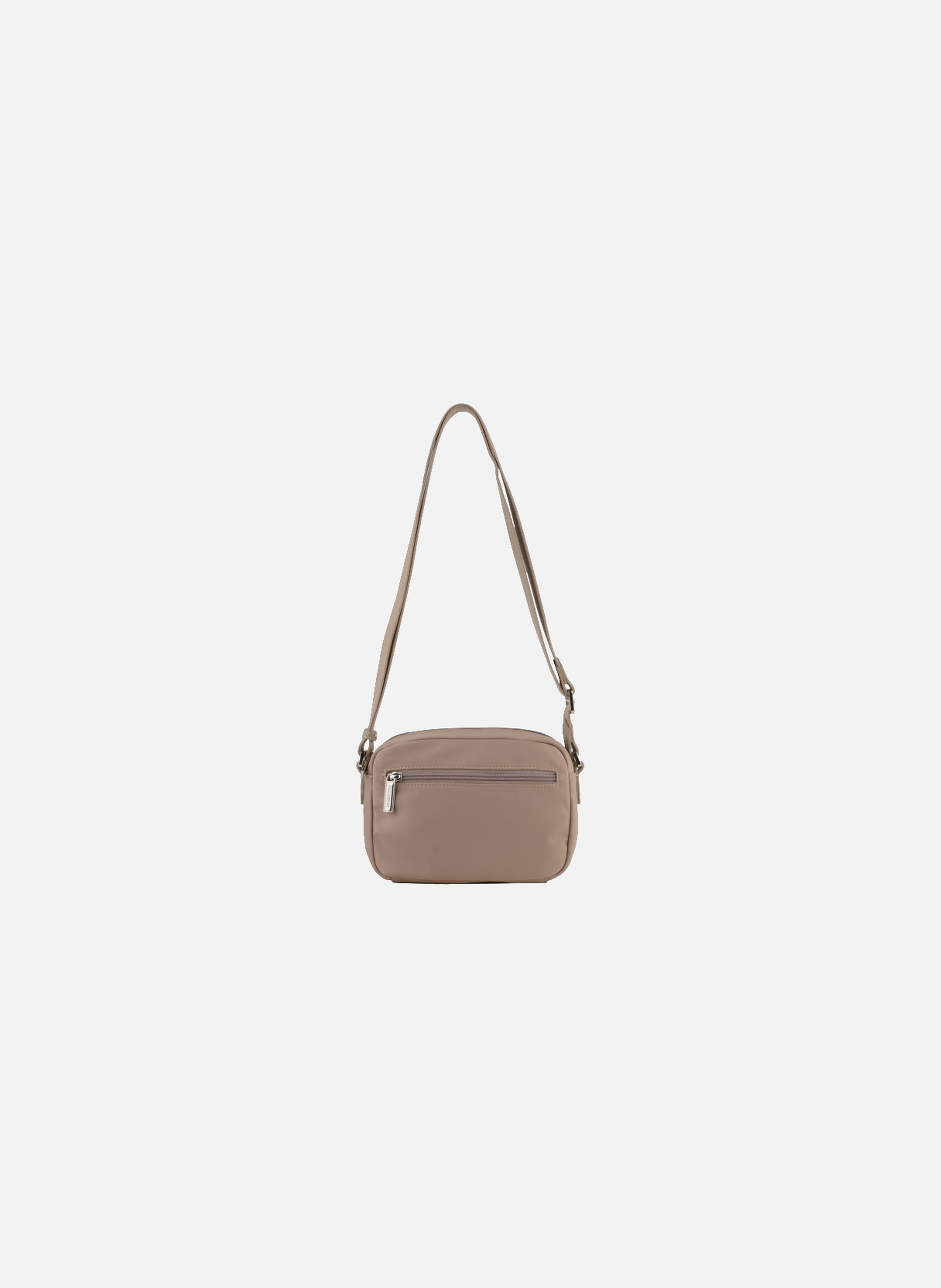 Escale | sac porté travers en toile garnie cuir POURCHET Marron
