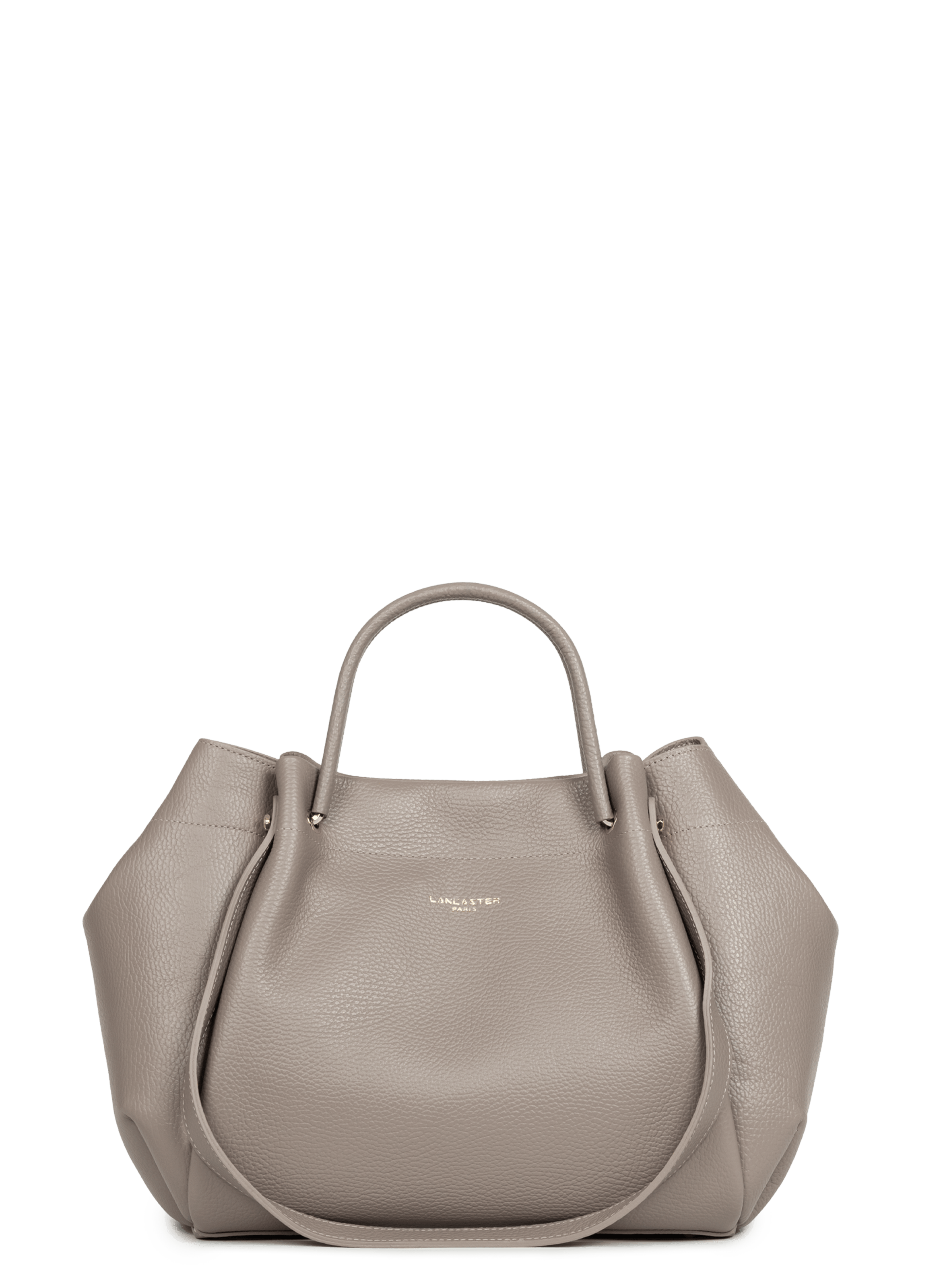 Extra large tote bag - foulonné double louisa LANCASTER Grey