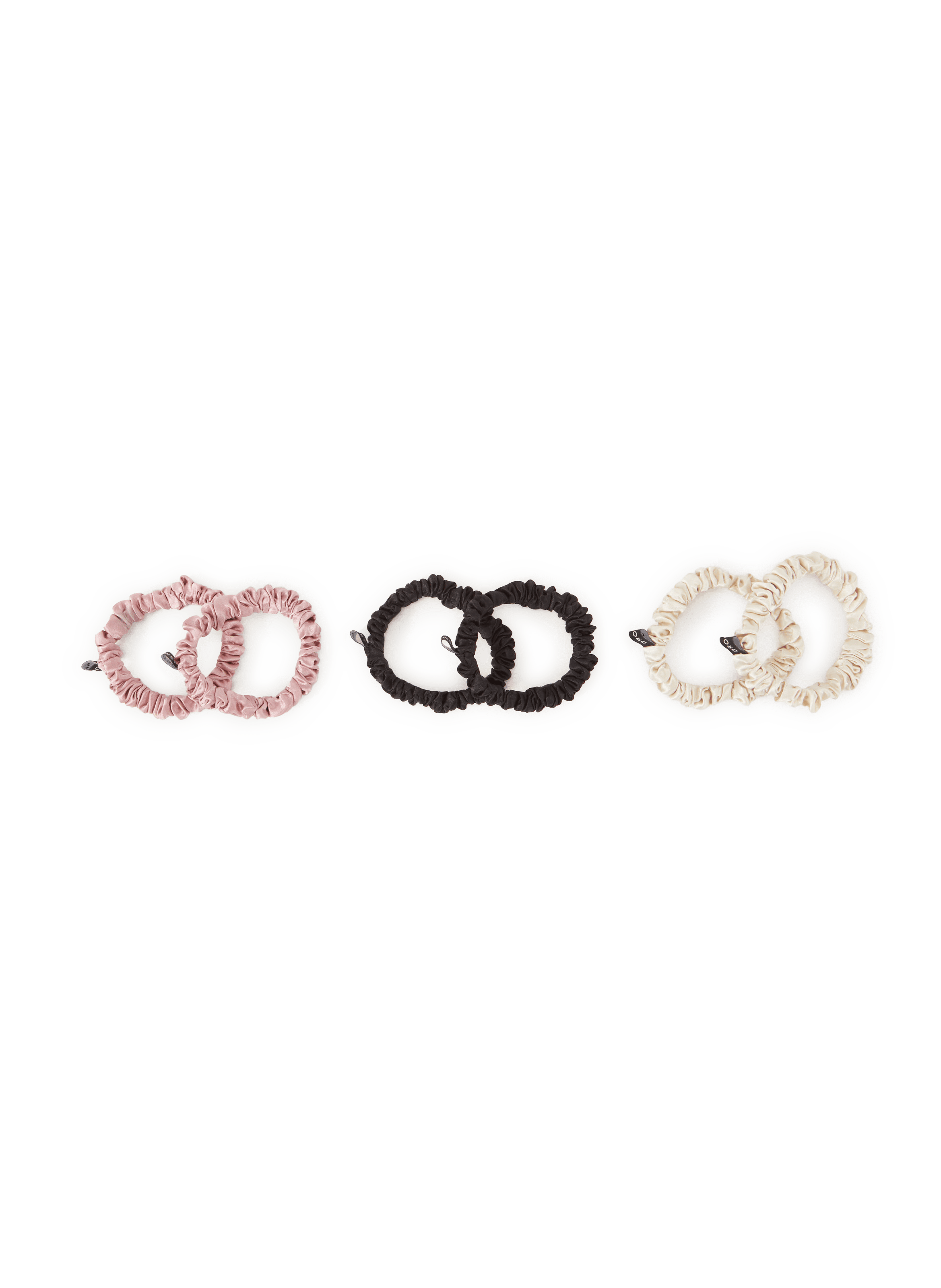 Set of 3 silk scrunchies DROWSY Multicolour