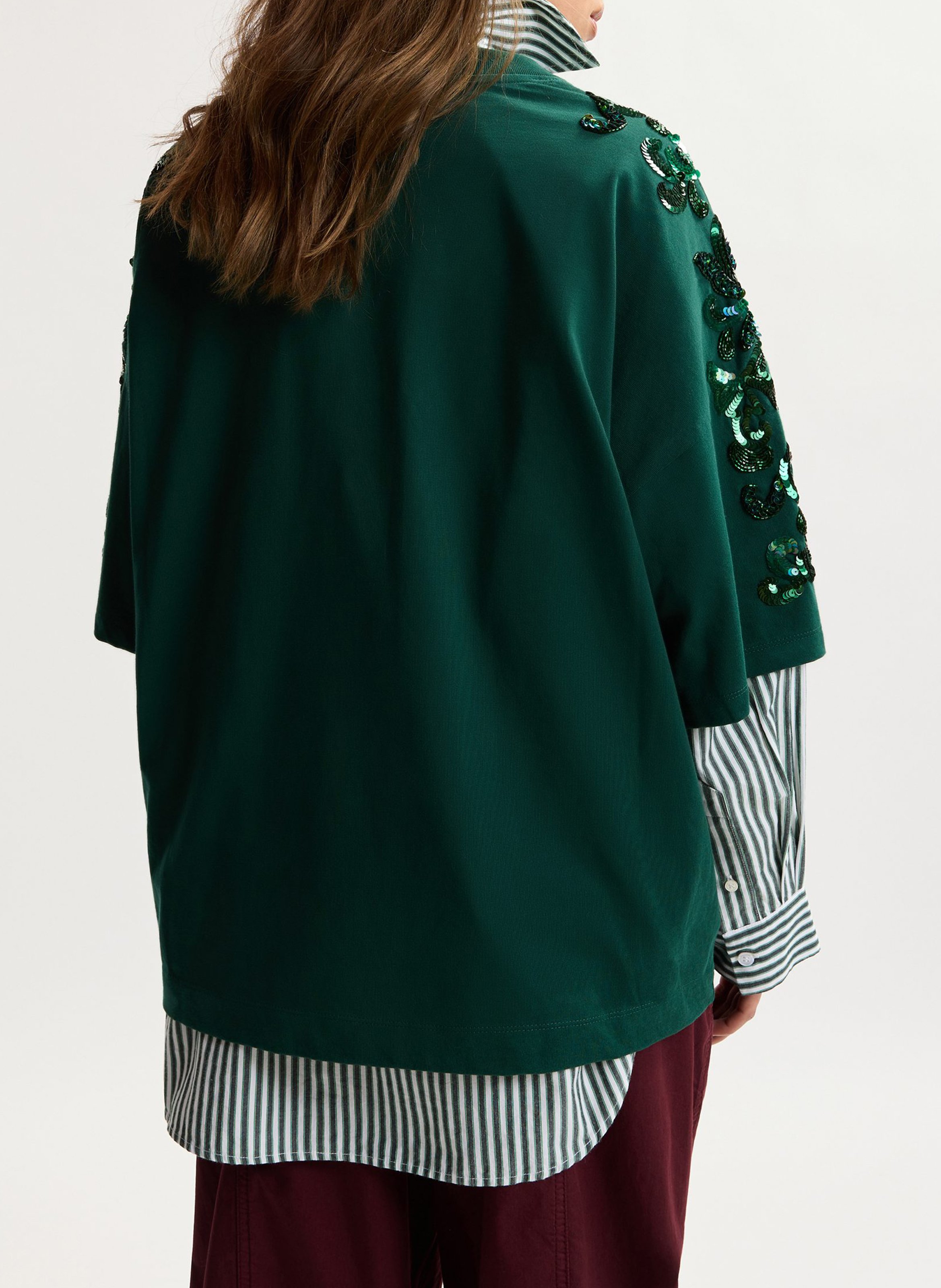 Tee-shirt oversize col rond kangoo ESSENTIEL ANTWERP Vert