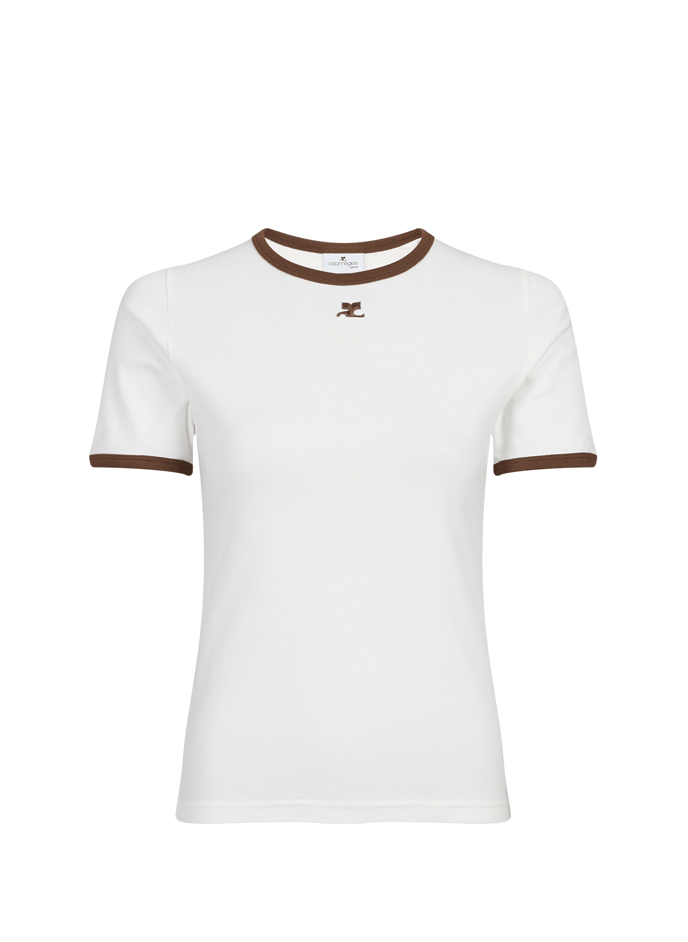 T-Shirt Signature - Unterschrift COURRÈGES Weiss